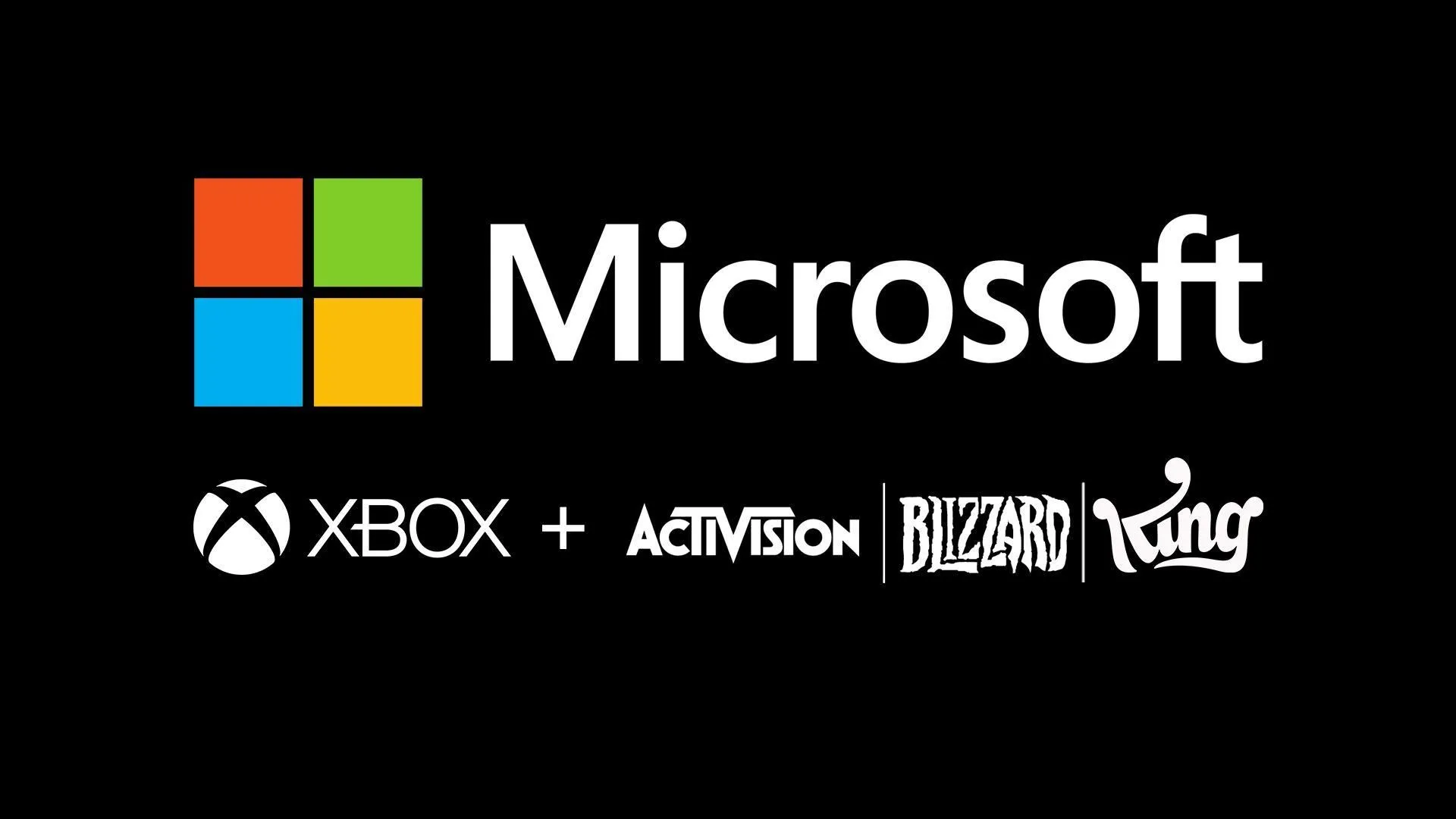 Logo kết hợp của Activision Blizzard và Microsoft, biểu tượng cho thương vụ sáp nhập game lớn