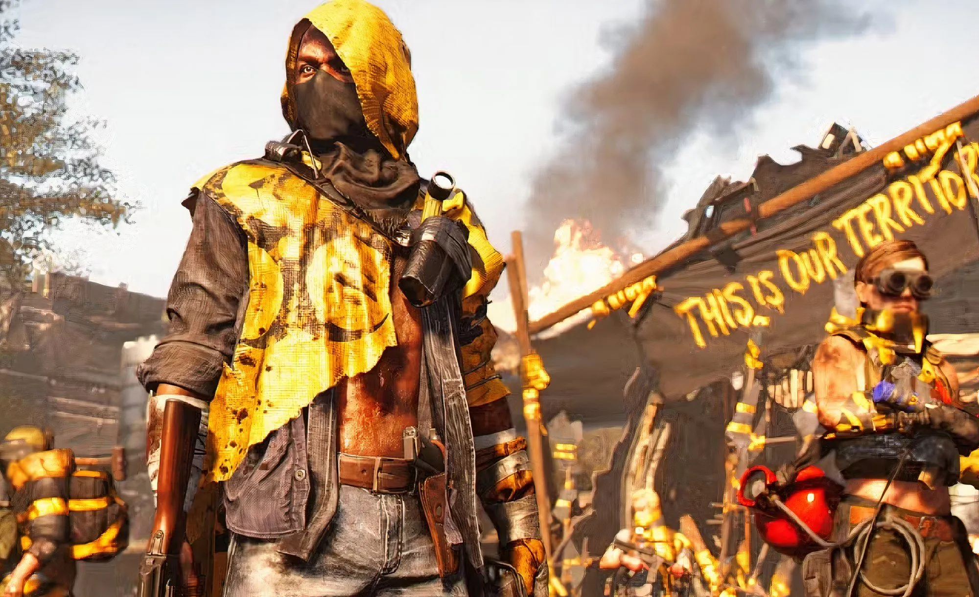 Logo Tom Clancy's The Division 2 bên cạnh thông tin trì hoãn DLC