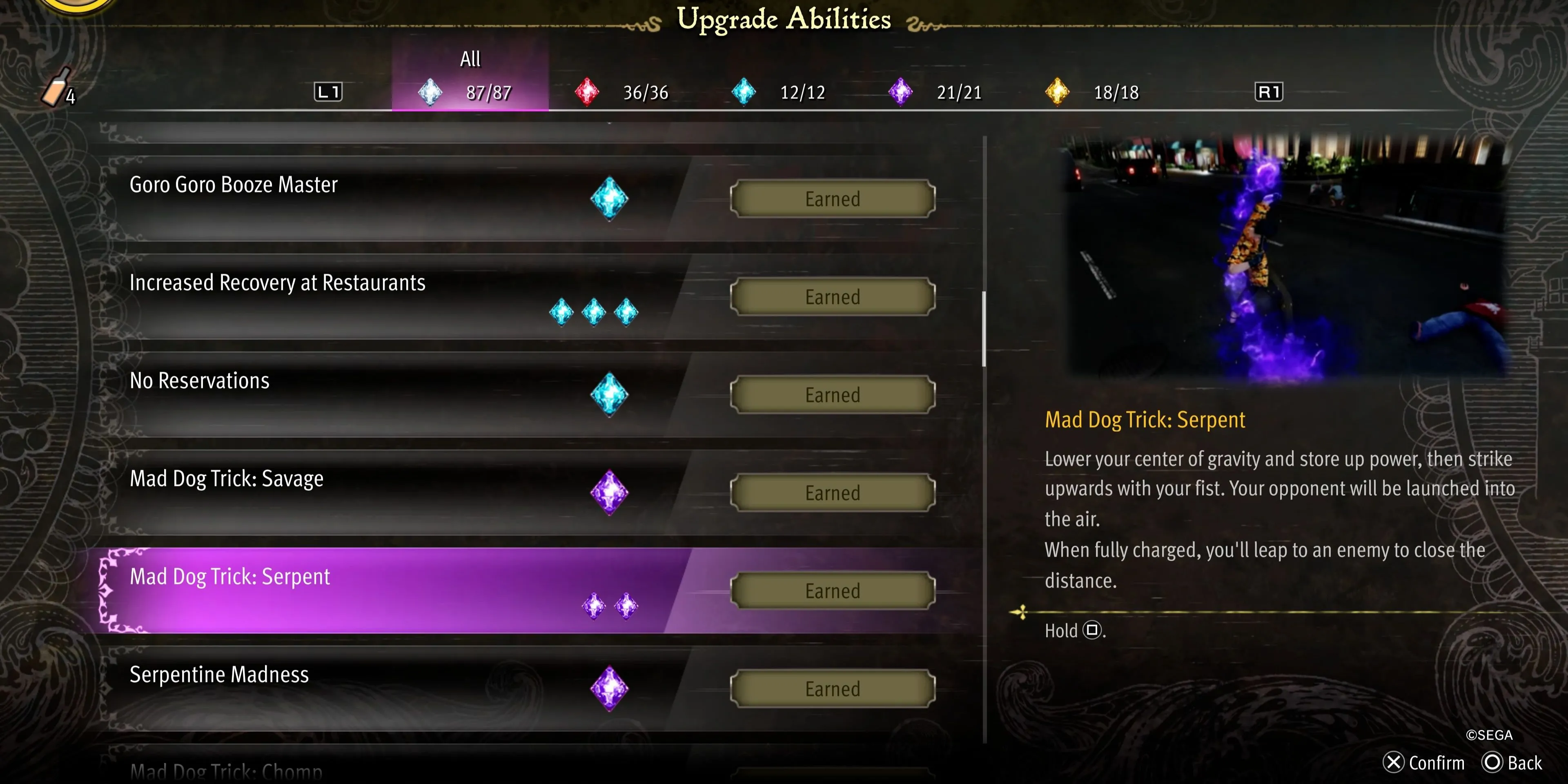 Mad Dog Trick Serpent tạo cơ hội cho các chuỗi combo trên không hiệu quả trong Pirate Yakuza