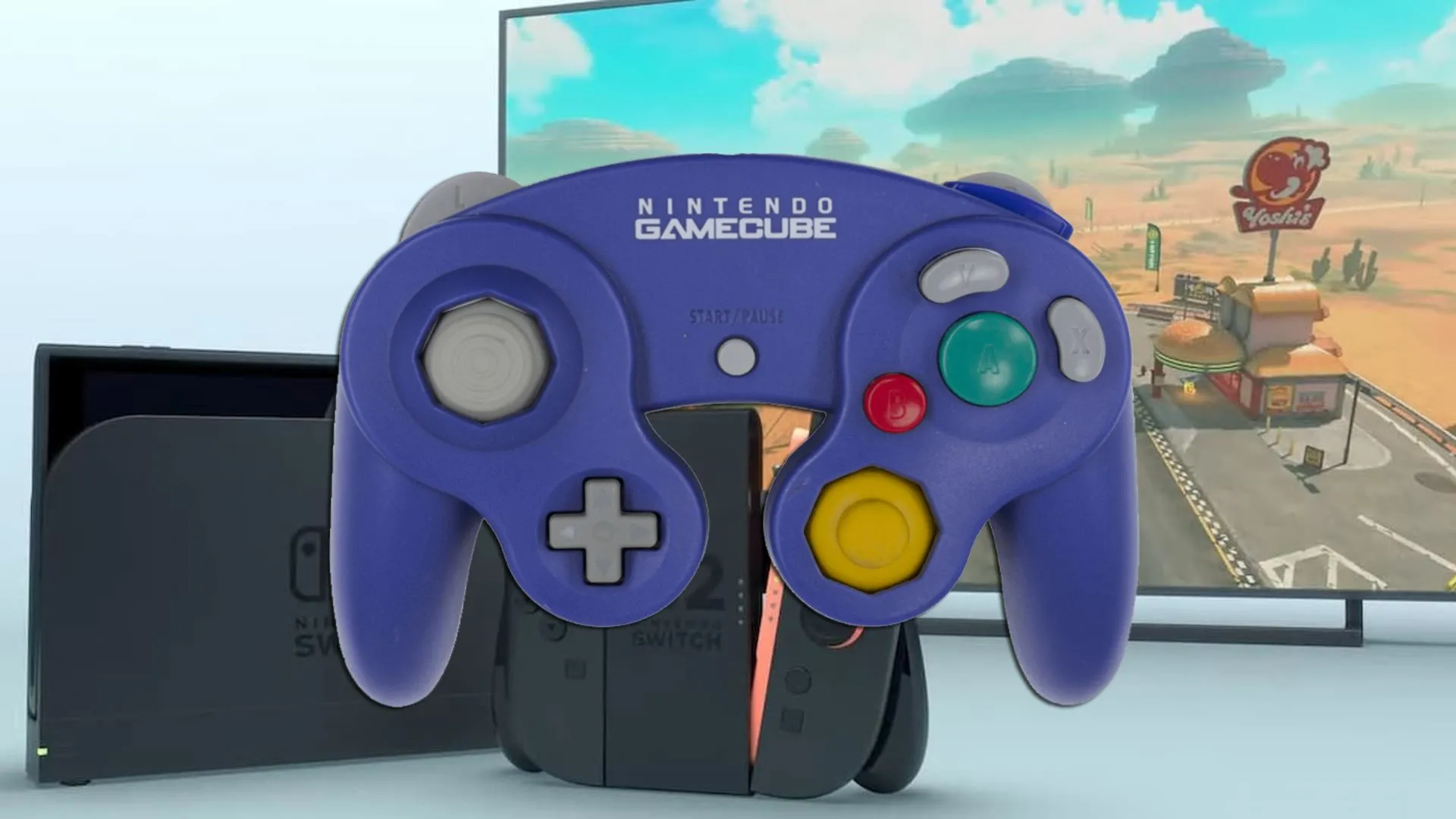Màn hình điều khiển controller GameCube trên Nintendo Switch 2