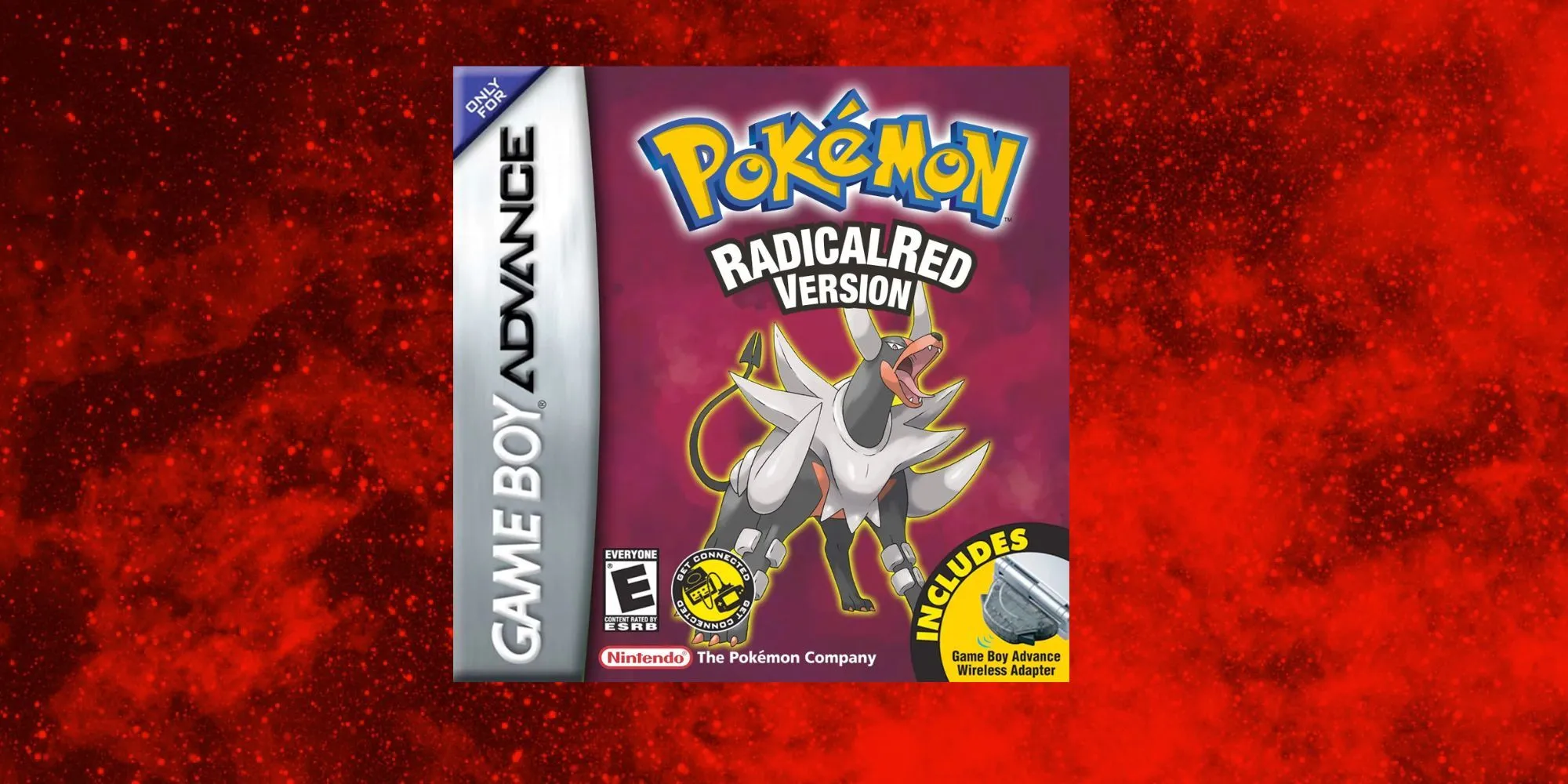 Màn hình khởi đầu của ROM hack Pokémon Radical Red với Charizard