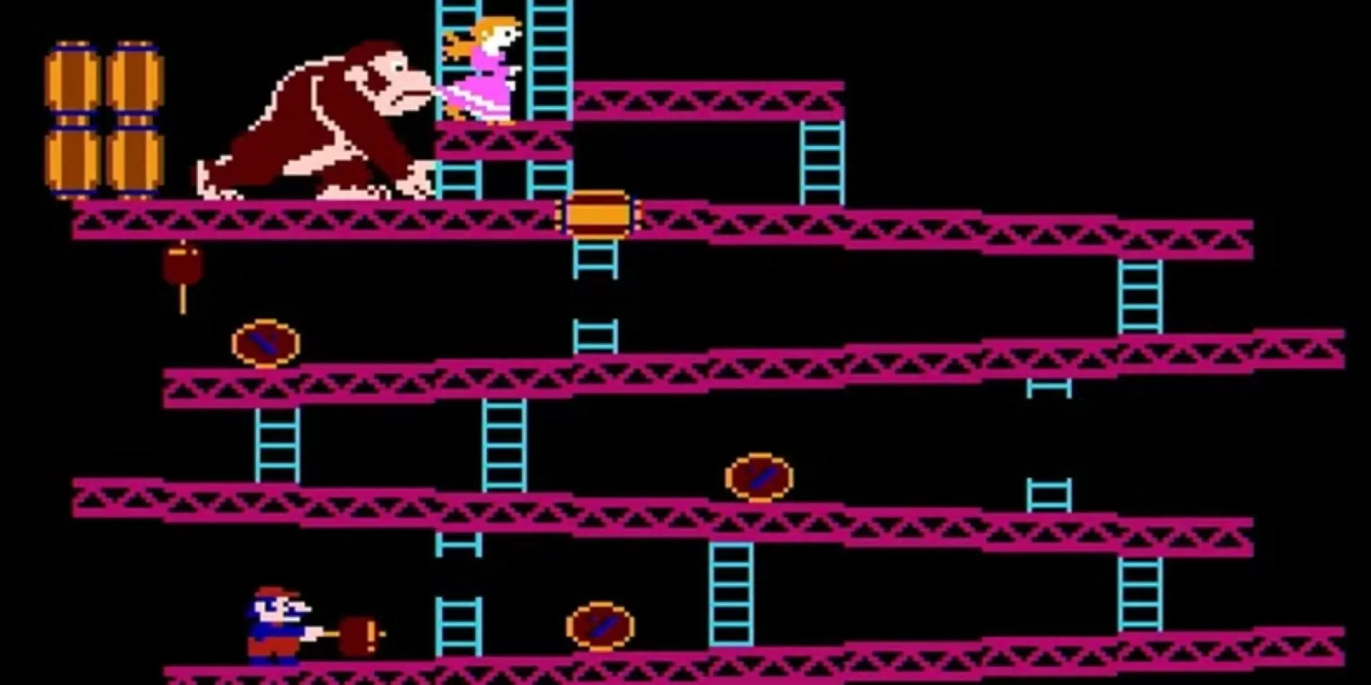 Máy game thùng Donkey Kong cổ điển, nơi khai sinh ra huyền thoại Mario và thể loại platformer.