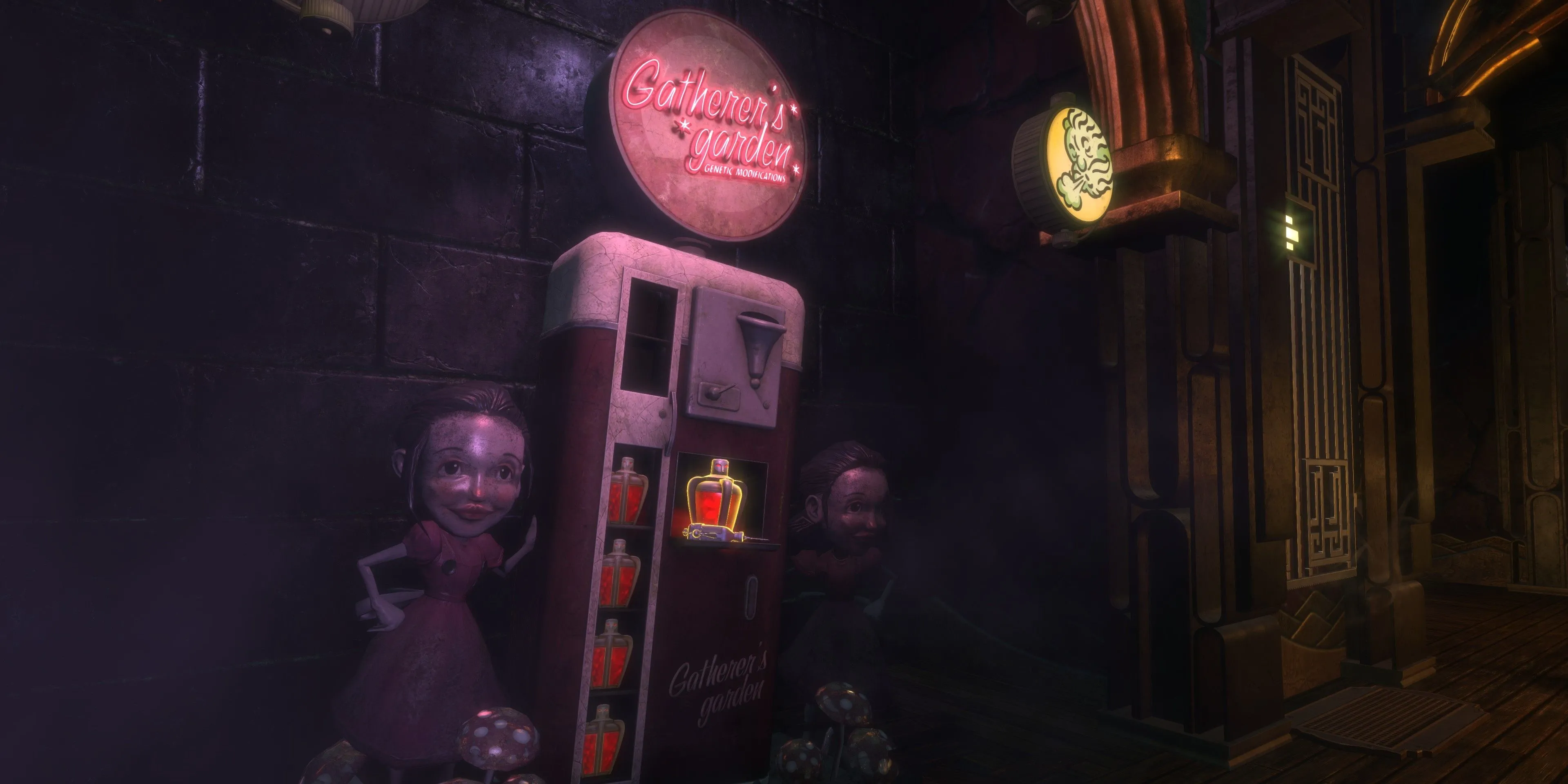 Một cỗ máy Gatherer's Garden trong BioShock