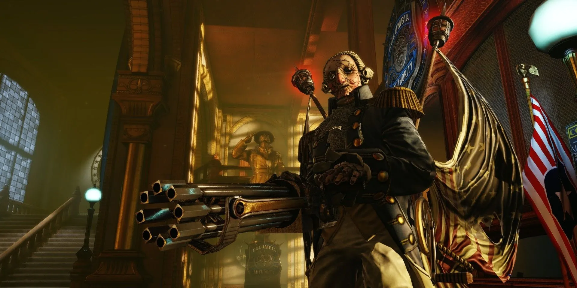 Một Motorized Patriot trong BioShock Infinite