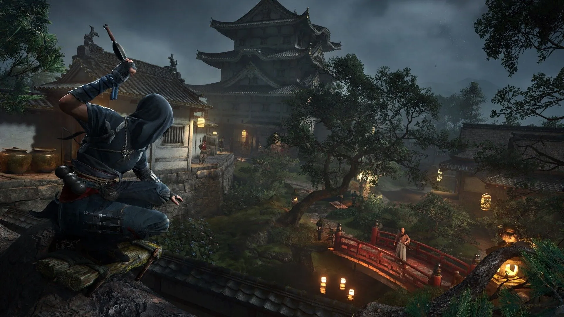 Một pha chiến đấu kịch tính trong thế giới Assassin's Creed Shadows.