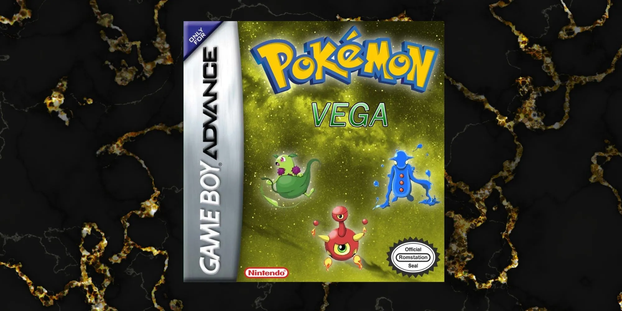 Một trận chiến Pokémon trong ROM hack Pokémon Vega với các Fakemon độc đáo