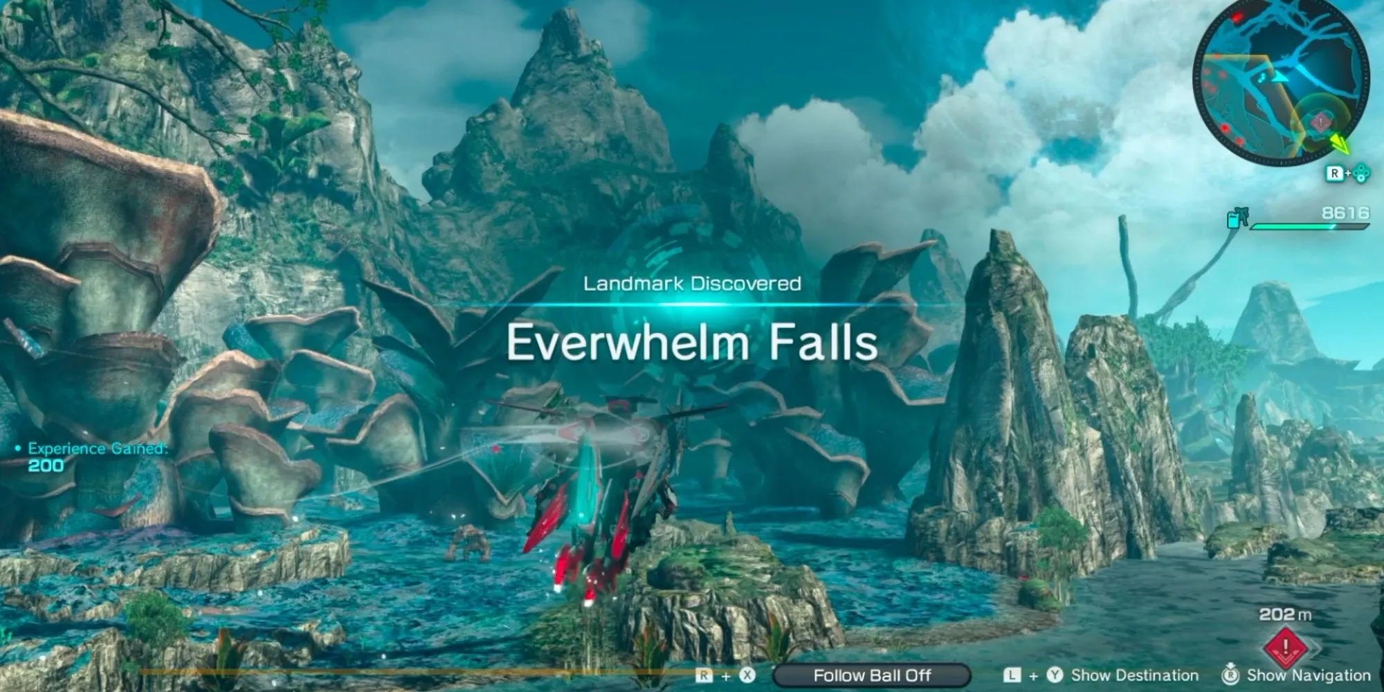 Một trong những địa danh hùng vĩ trên hành tinh Mira của Xenoblade Chronicles X