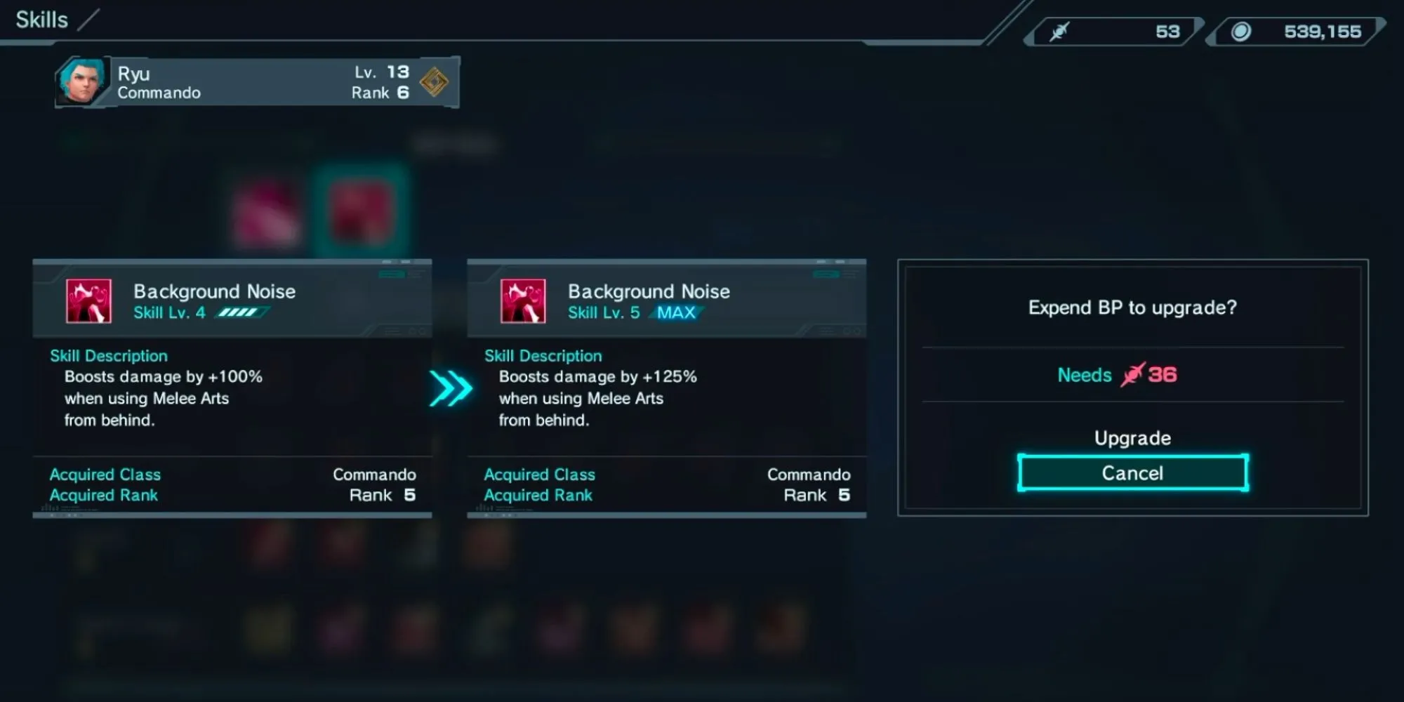 Nâng cấp Arts và Skills bằng Battle Points trong Xenoblade Chronicles X để tăng sức mạnh nhân vật.