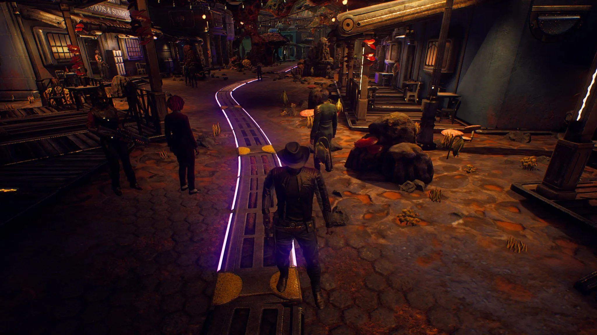 Nhân vật người chơi tại Fallbrook trong The Outer Worlds