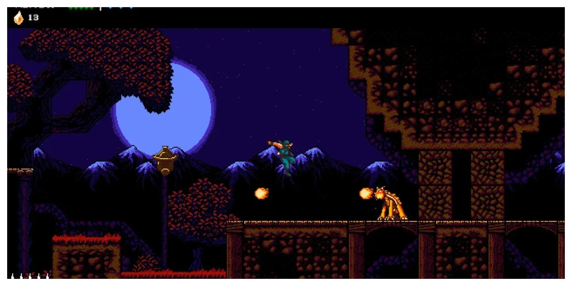 Nhân vật ninja trong The Messenger, tựa game Metroidvania pixel art đặc sắc
