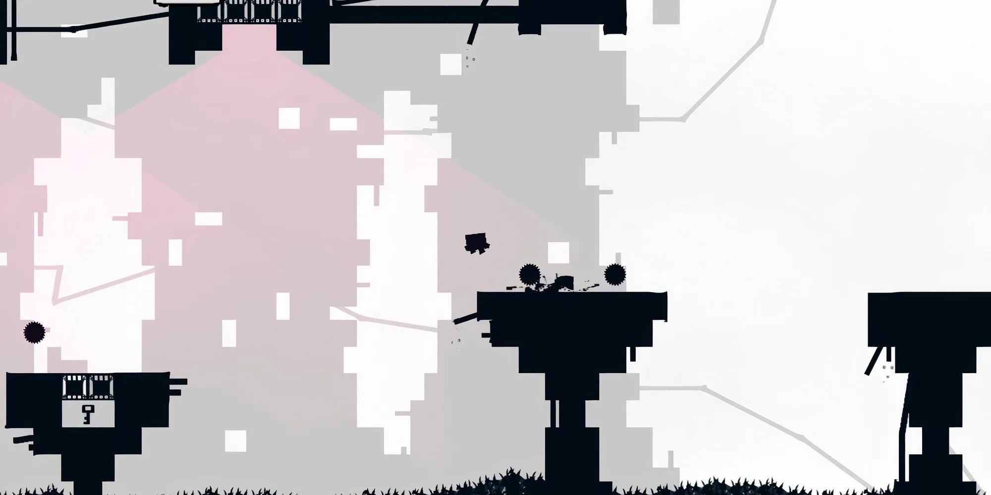 Nhân vật Super Meat Boy né tránh bánh răng cưa nguy hiểm