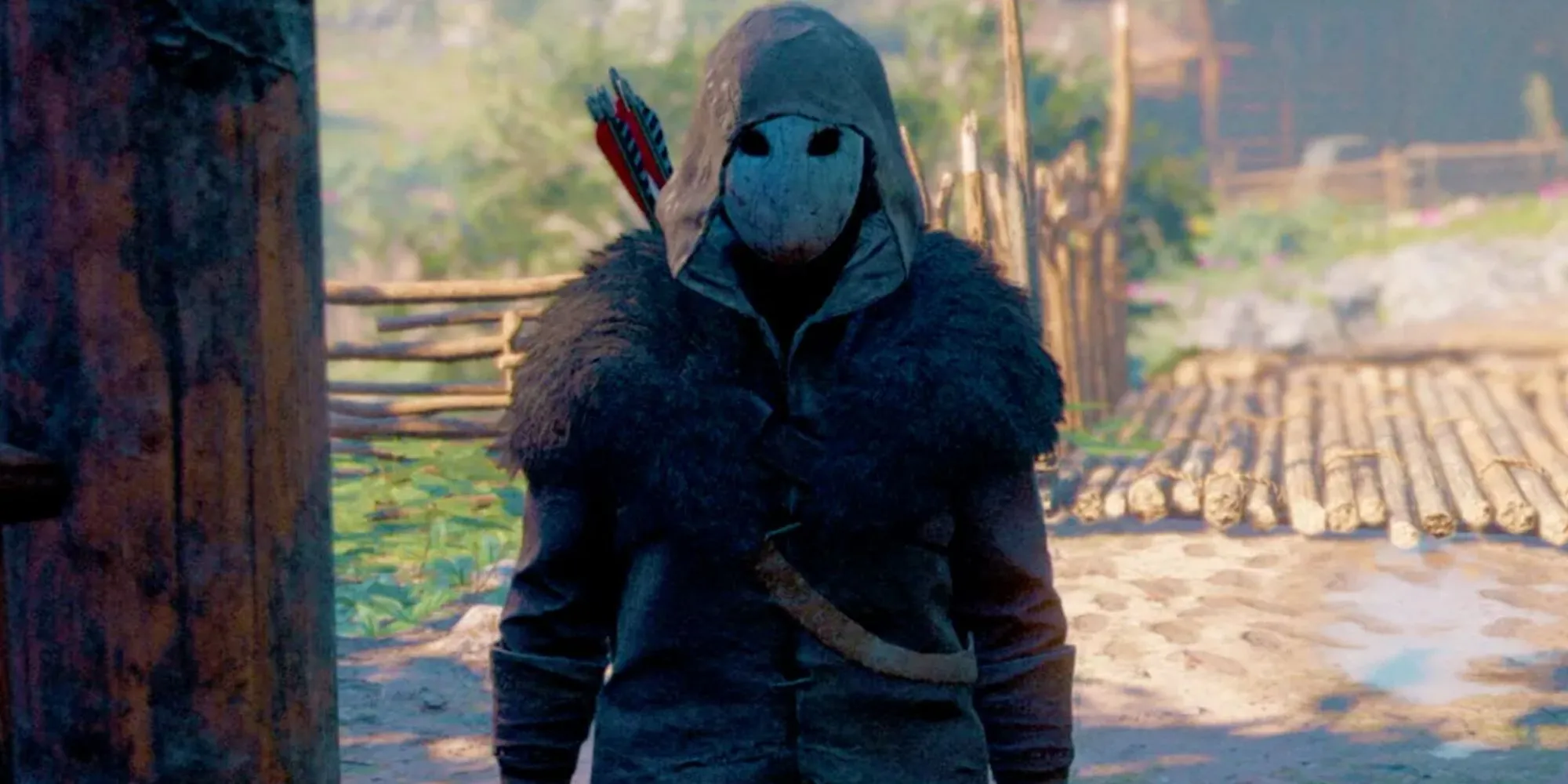 Nhân vật The Judge trong Far Cry New Dawn đứng giữa khung cảnh thiên nhiên tươi tốt sau thảm họa
