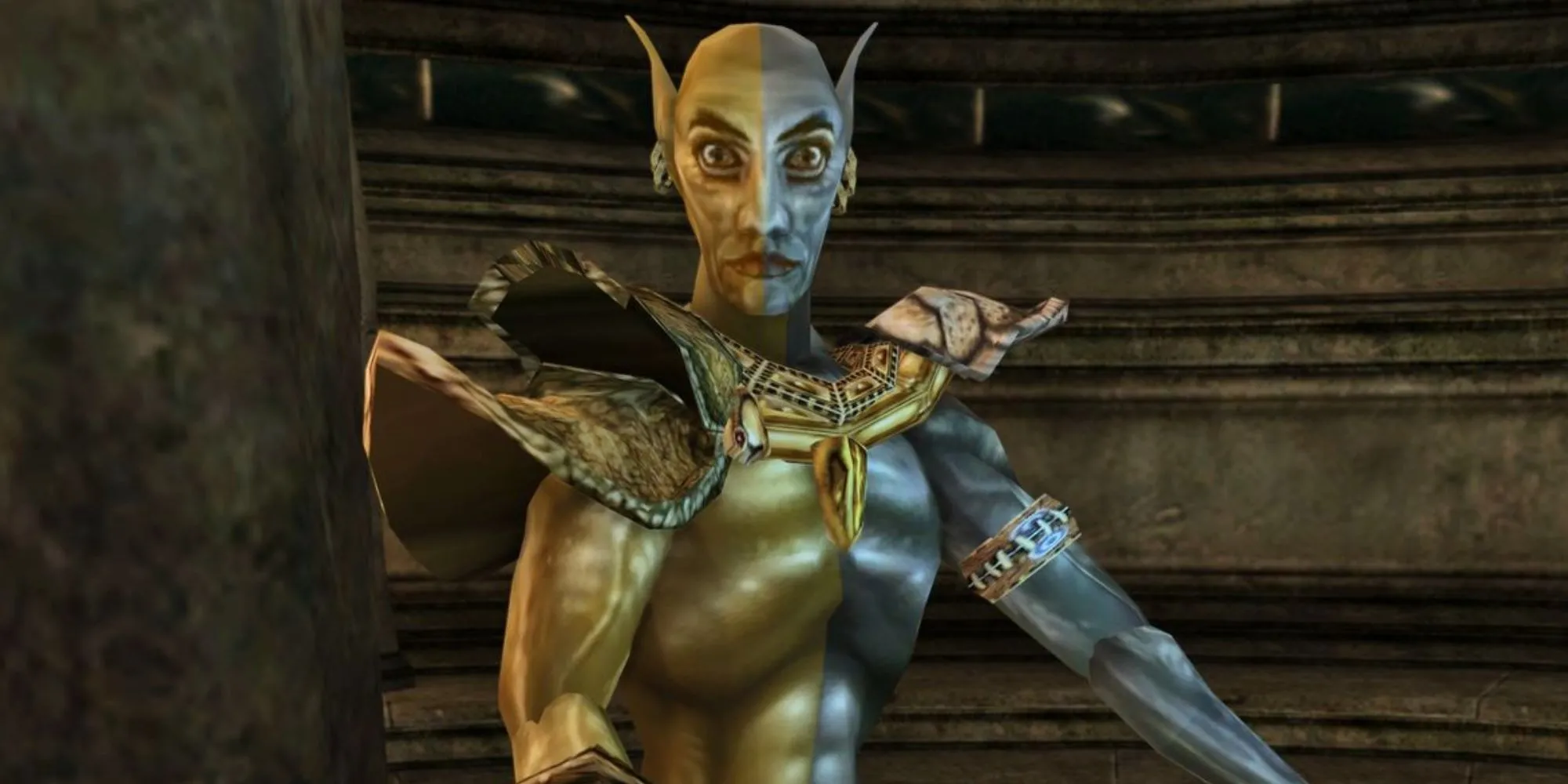 Nhân vật Vivec trong The Elder Scrolls III: Morrowind, tựa game RPG phương Tây có chiều sâu.