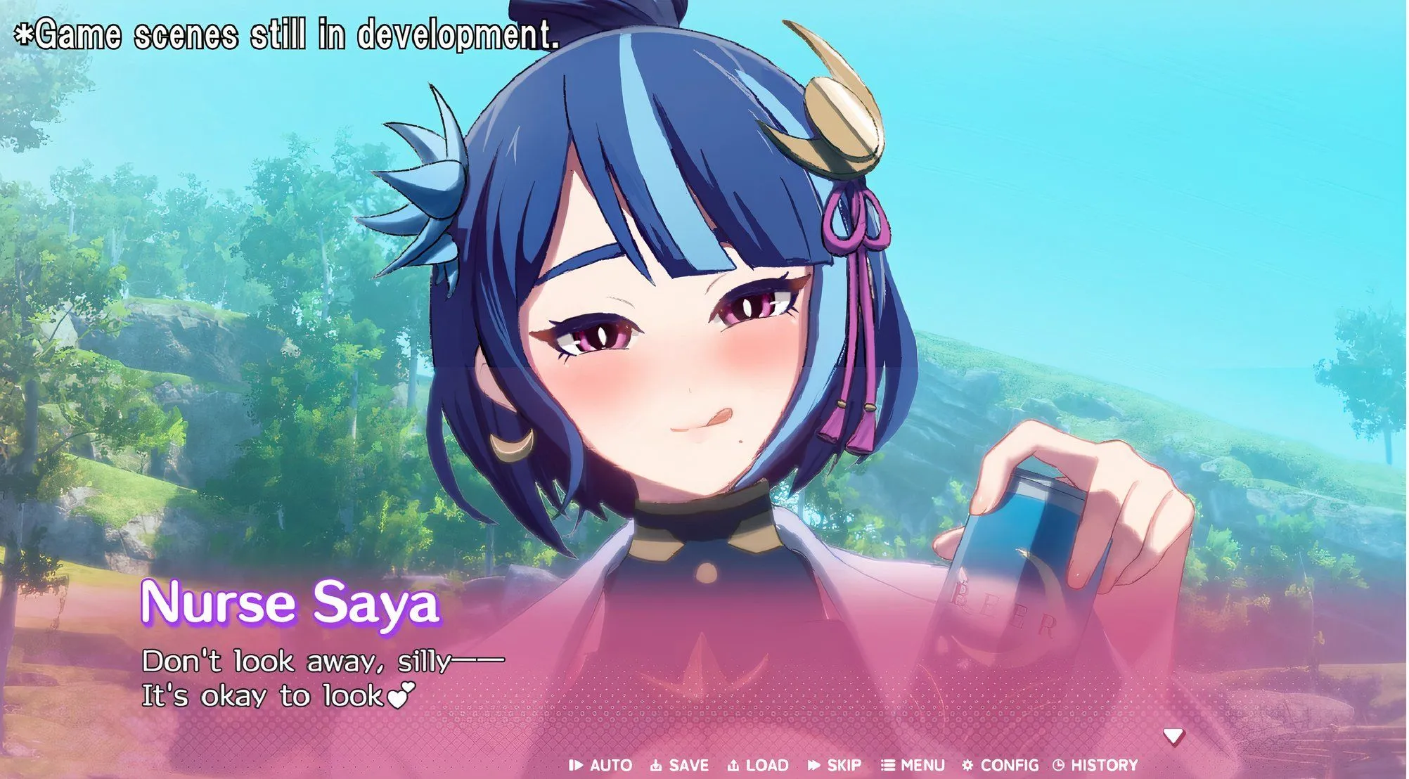 Nhân vật Y tá Saya trong game hẹn hò Palworld More Than Just Pals