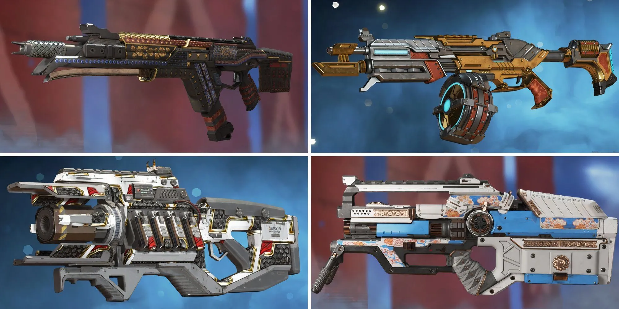 Những vũ khí mạnh mẽ trong Apex Legends như R-301, Charge Rifle, L-Star, EVA-8 thường dùng ở chế độ Arena