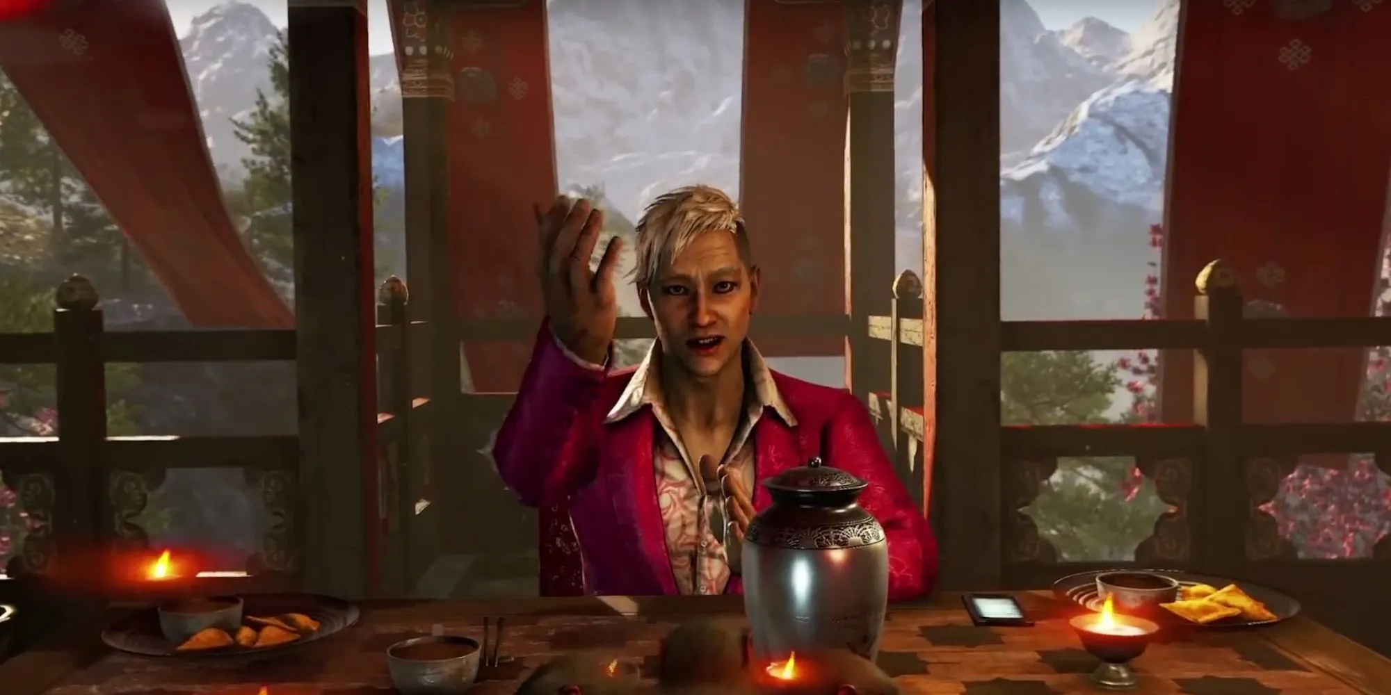 Pagan Min trong đoạn phim giới thiệu đầu game Far Cry 4