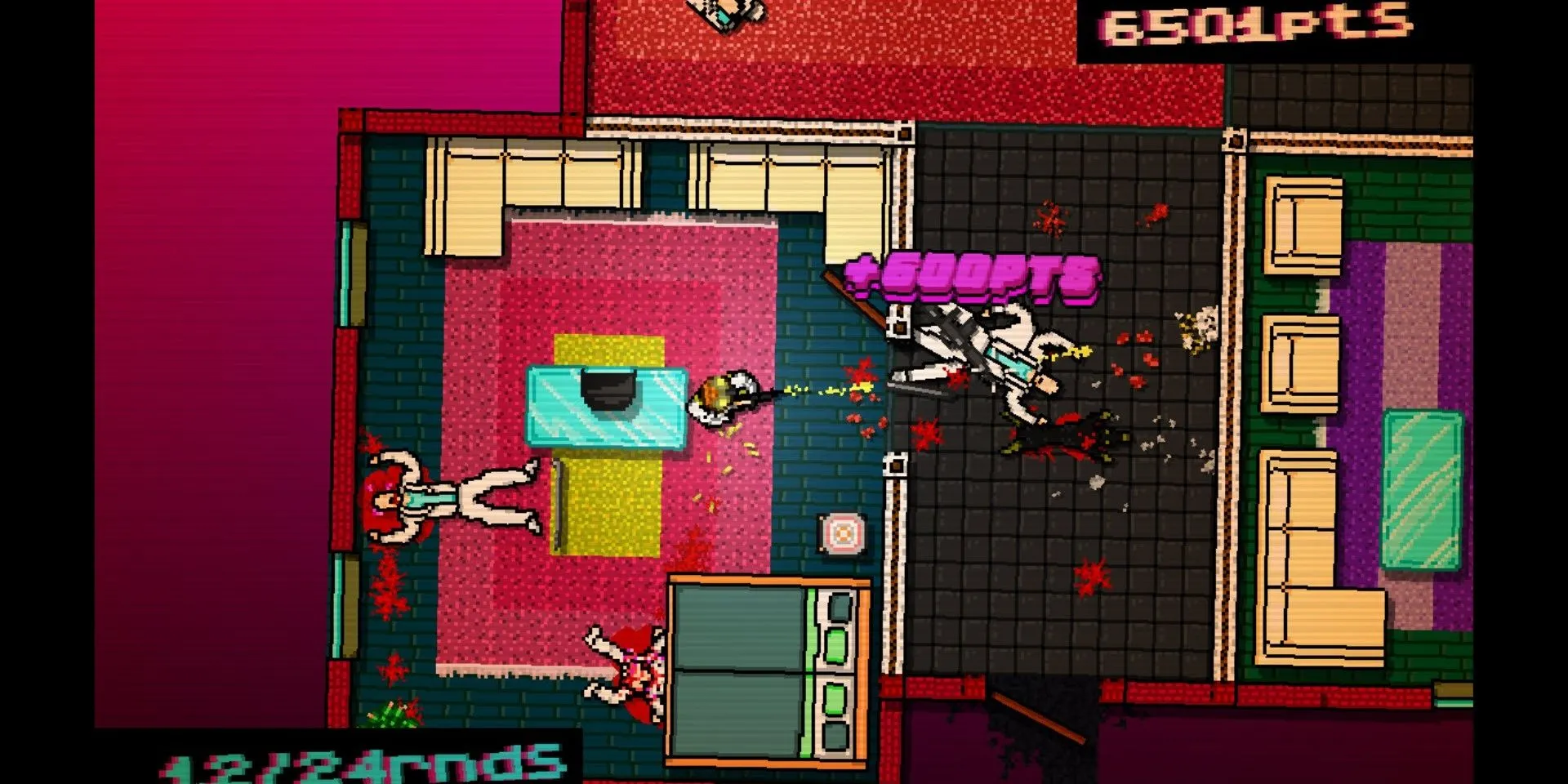 Pha hành động đấu súng căng thẳng trong Hotline Miami