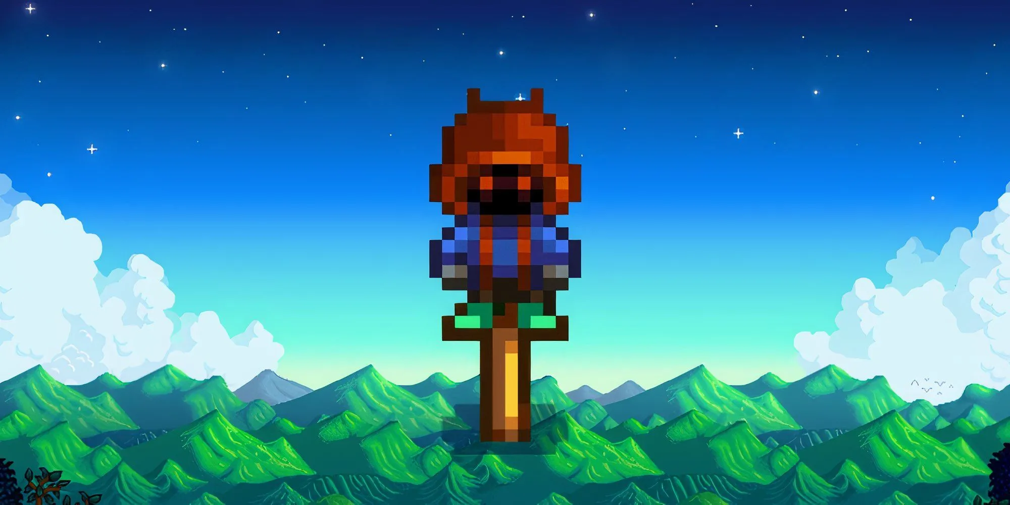 Rarecrow số 6 hình người lùn mua từ Thợ lùn Stardew Valley