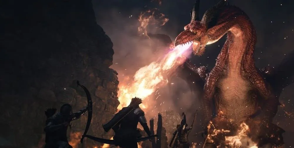 Rồng phun lửa trong Dragon's Dogma 2