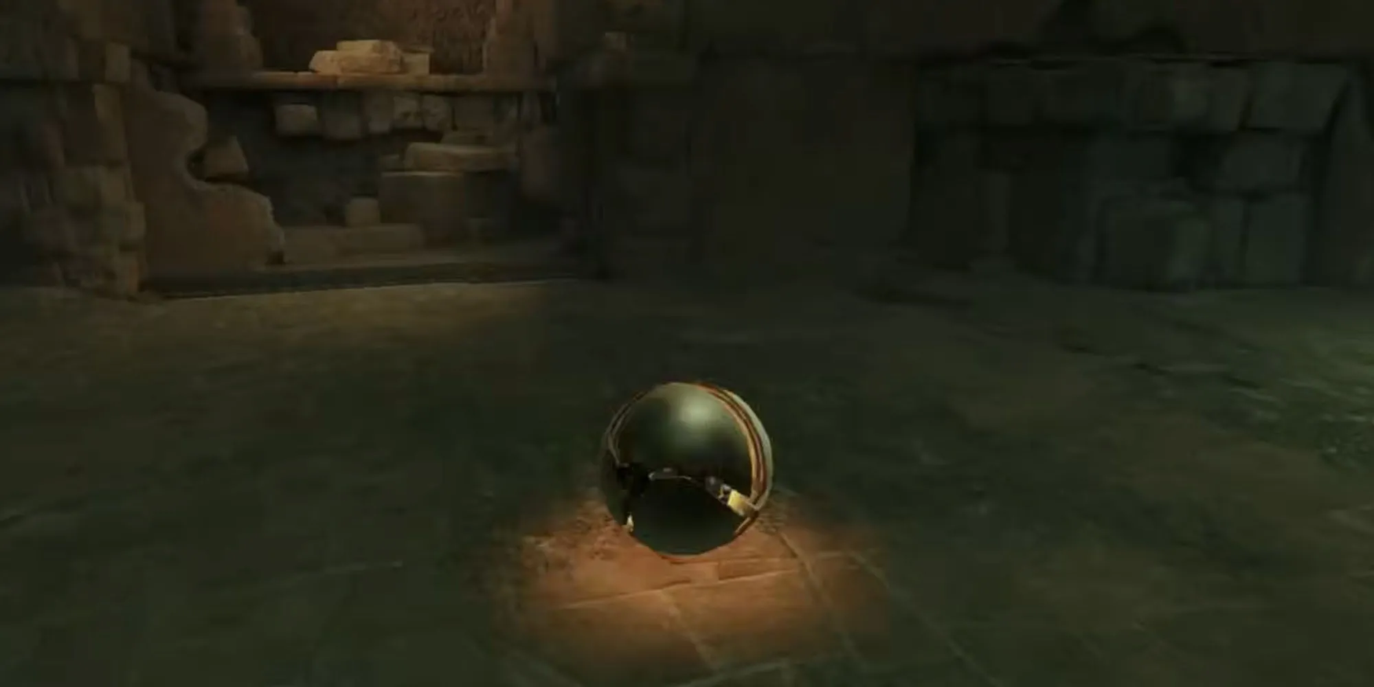 Samus ở dạng Morph Ball trong Metroid Prime Remastered