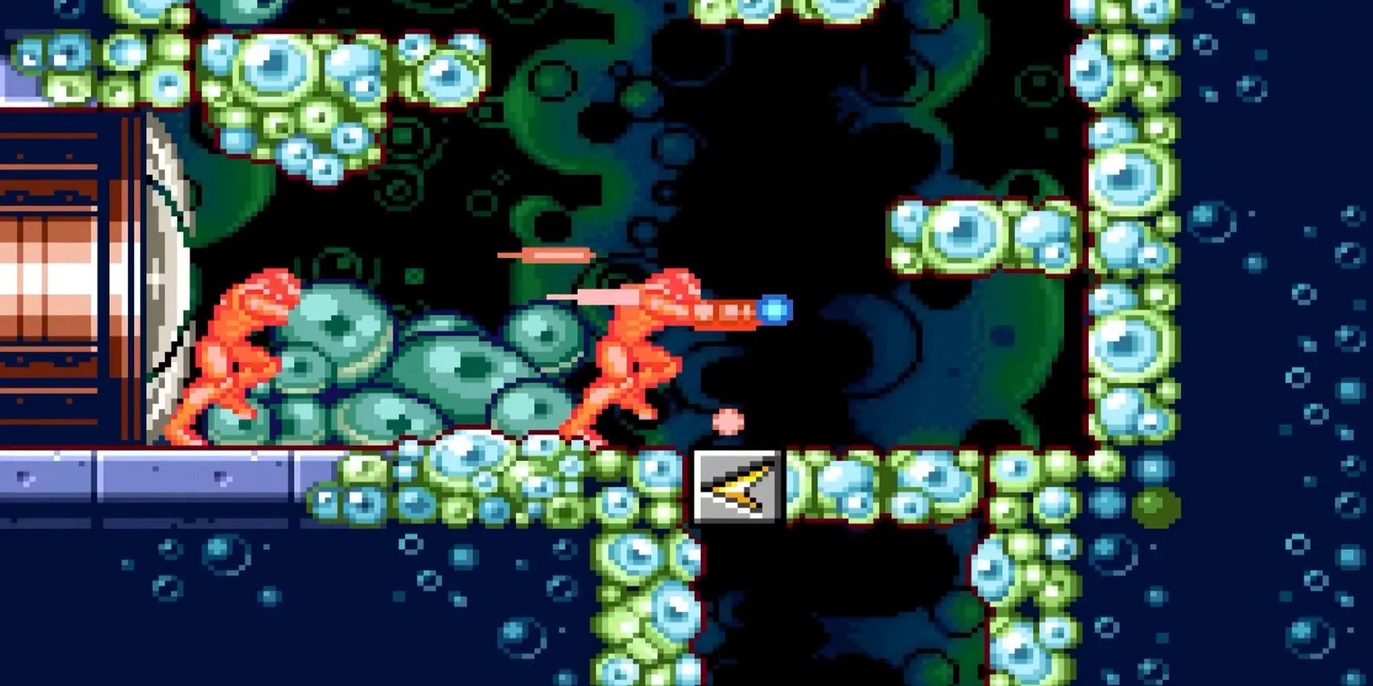 Samus tăng tốc độ với Speed Booster trong Metroid Zero Mission