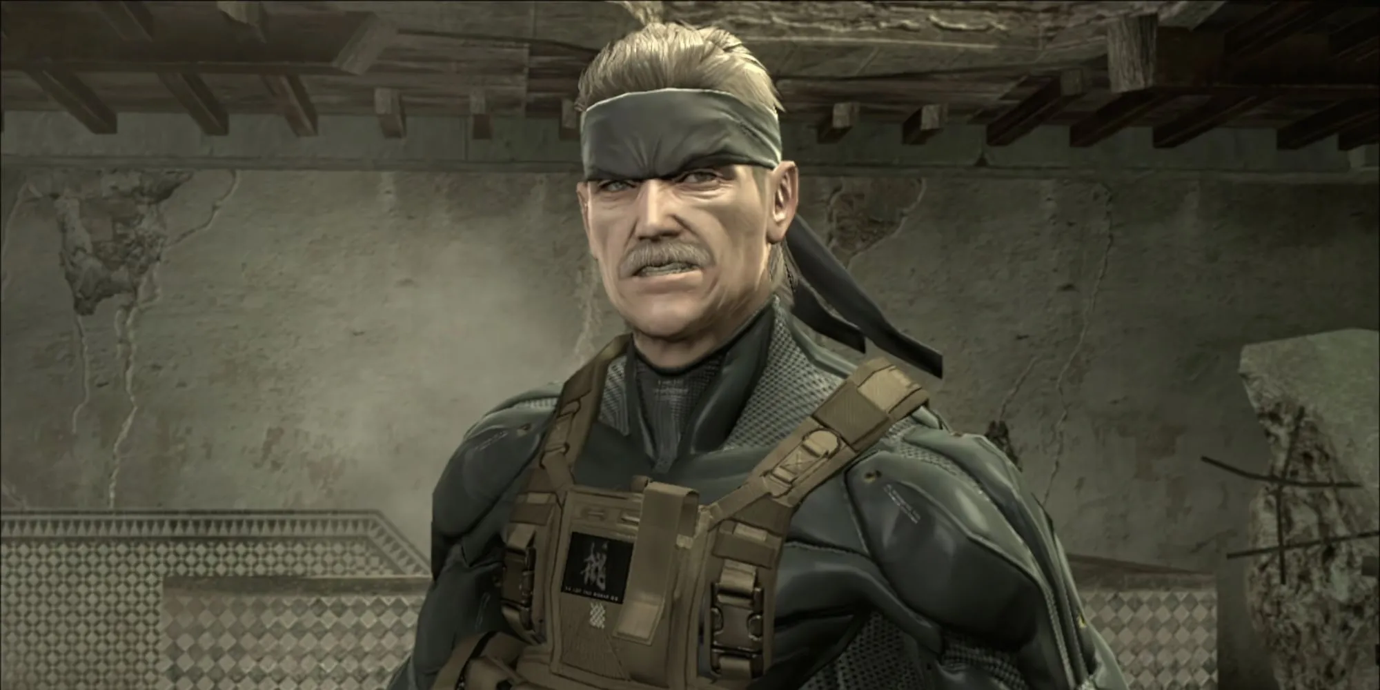 Solid Snake già nua trong hồi đầu của Metal Gear Solid 4, một cái kết đầy cảm xúc cho một huyền thoại game hành động lén lút