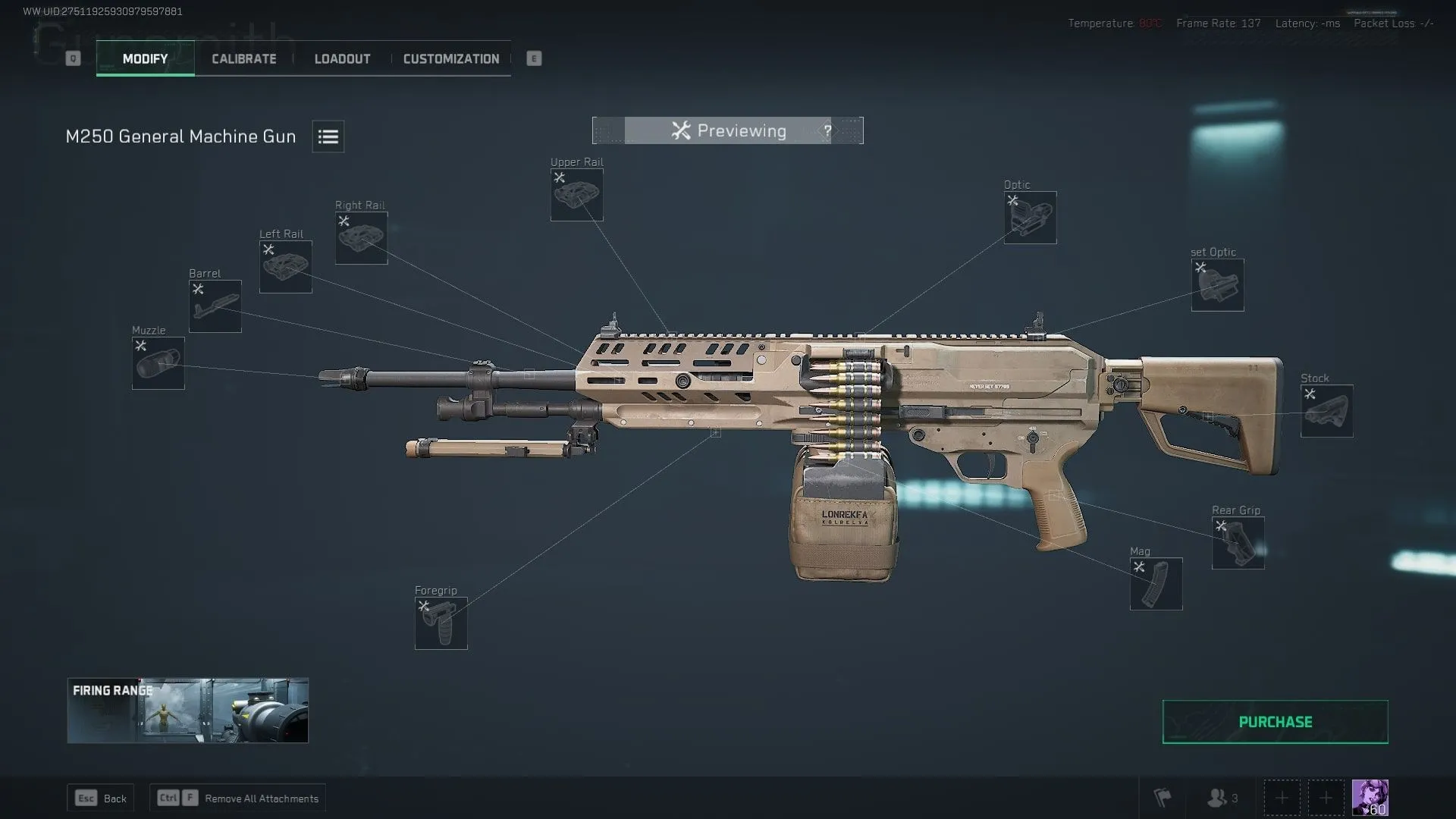 Súng máy hạng nhẹ M250 với hỏa lực vượt trội trong Delta Force
