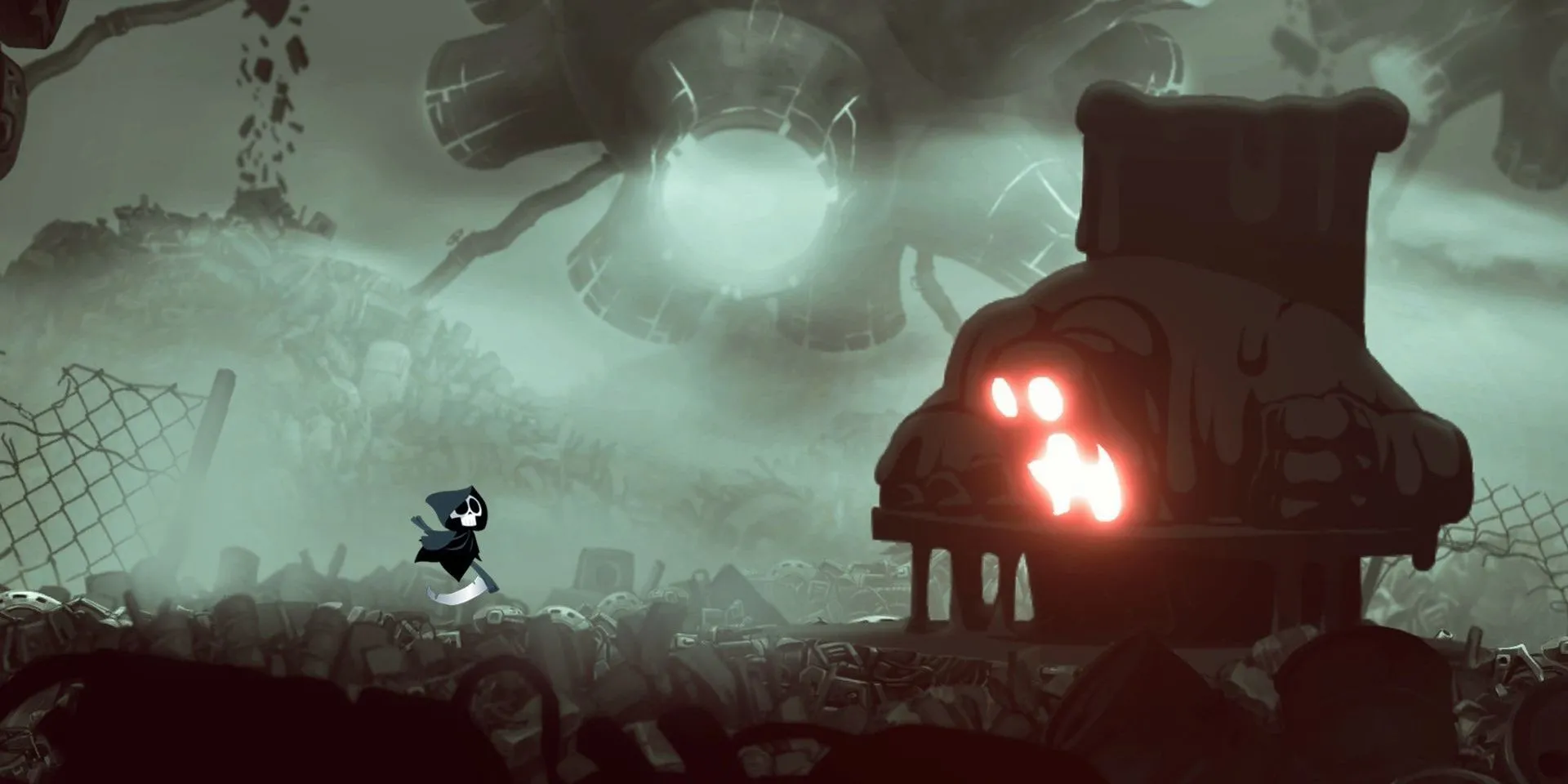 Thần Chết đối đầu với Grimes trong game roguelike Have A Nice Death