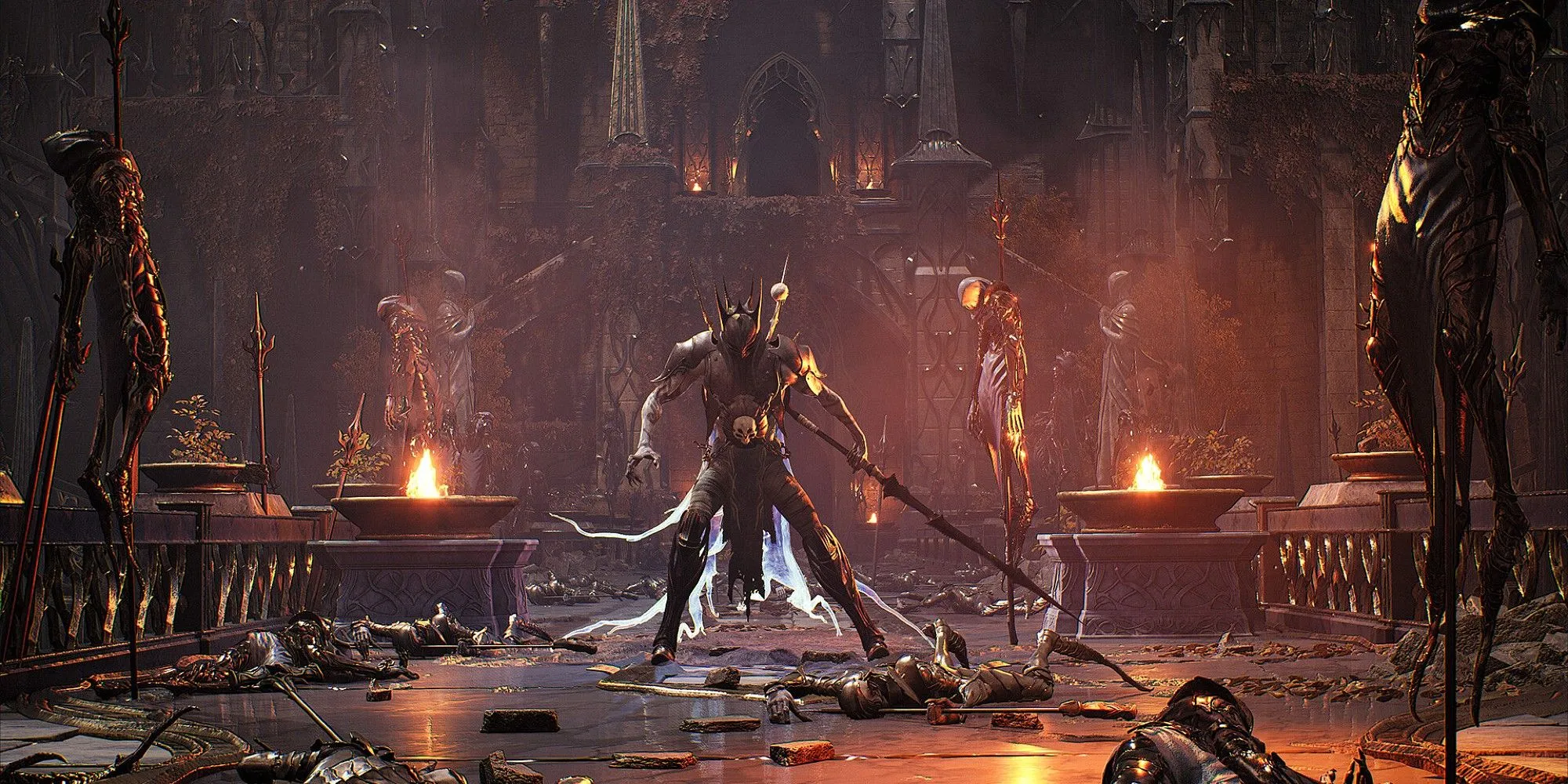The Awakened King, một con boss hùng mạnh với vẻ ngoài uy nghi trong bản DLC của Remnant 2