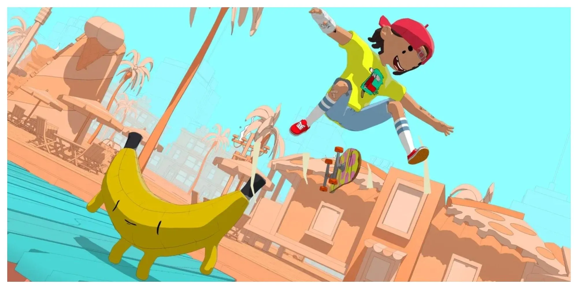 Thế giới Radlandia đầy màu sắc trong game OlliOlli World
