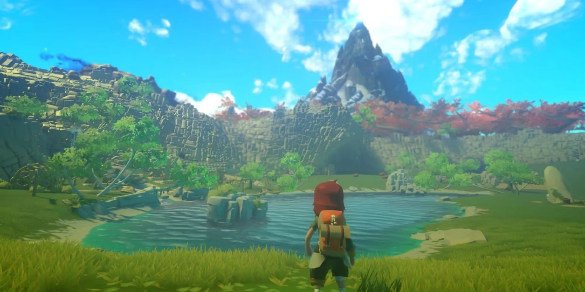 Toàn cảnh hùng vĩ trong Yonder: The Cloud Catcher Chronicles với cảnh quan xanh mướt