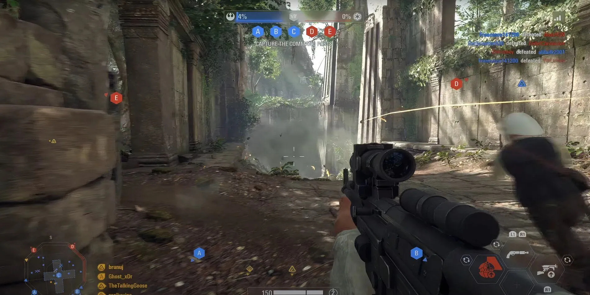 Trận chiến đa người chơi hoành tráng trong Star Wars Battlefront 2