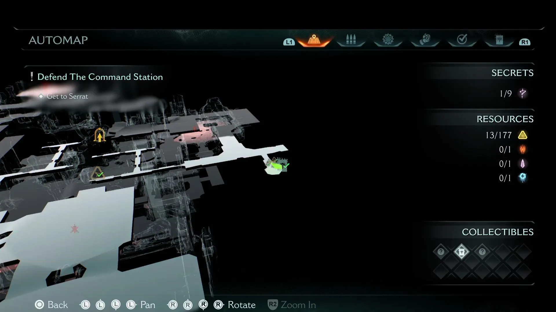Vị trí Codex Sentinel Command Station trong căn phòng mở