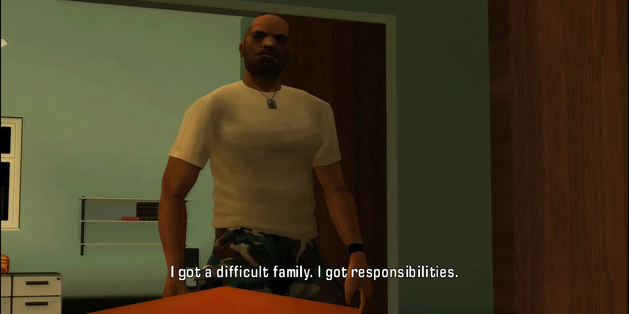Victor Vance từ GTA Vice City Stories đang đứng