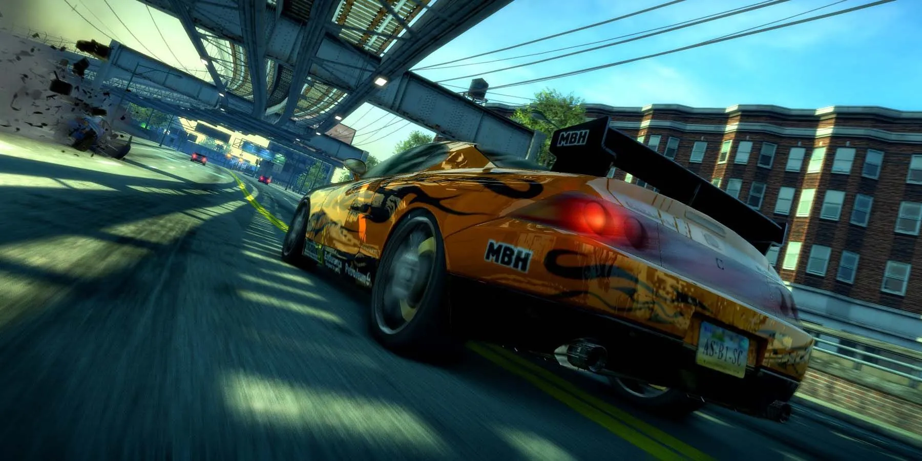 Xe đua bốc cháy trong Burnout Paradise Remastered