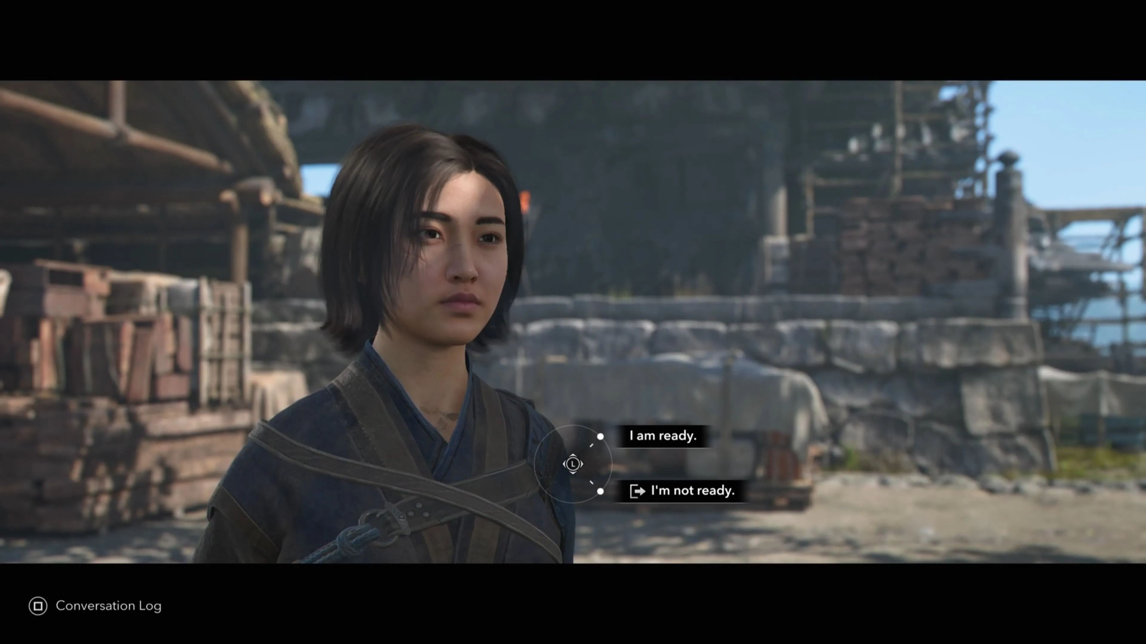 Yasuke nói chuyện với Trụ trì sau khi giải cứu ông khỏi tay The Ox trong Assassin's Creed Shadows