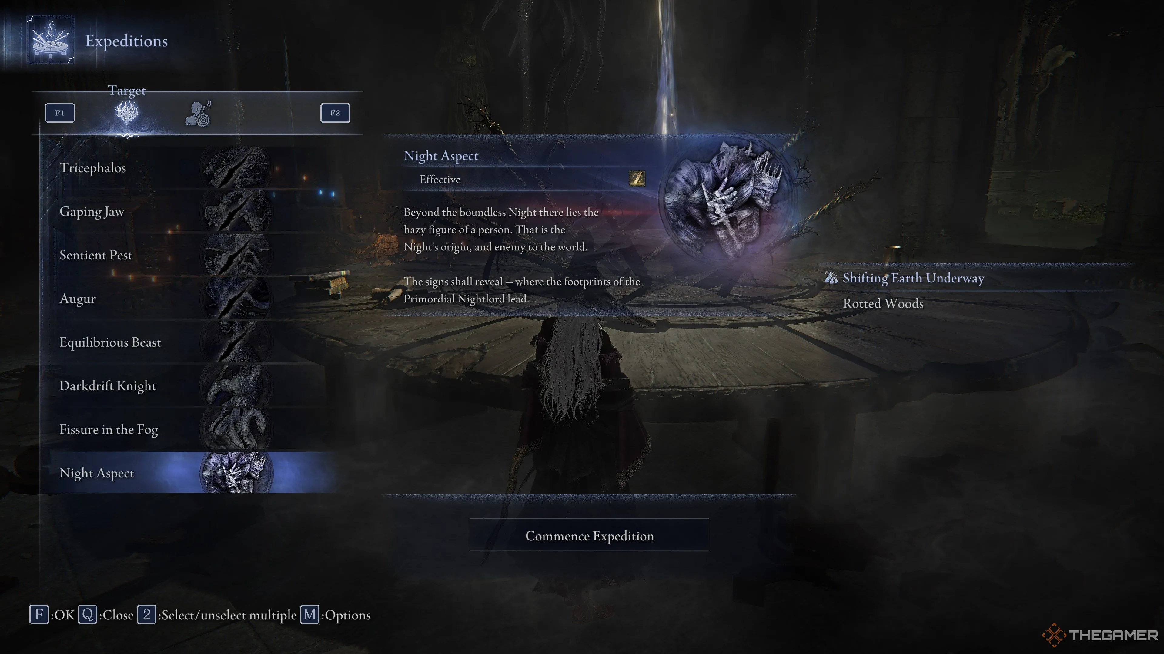 Nightlord boss ở dạng Night Aspect trong Elden Ring Nightreign.