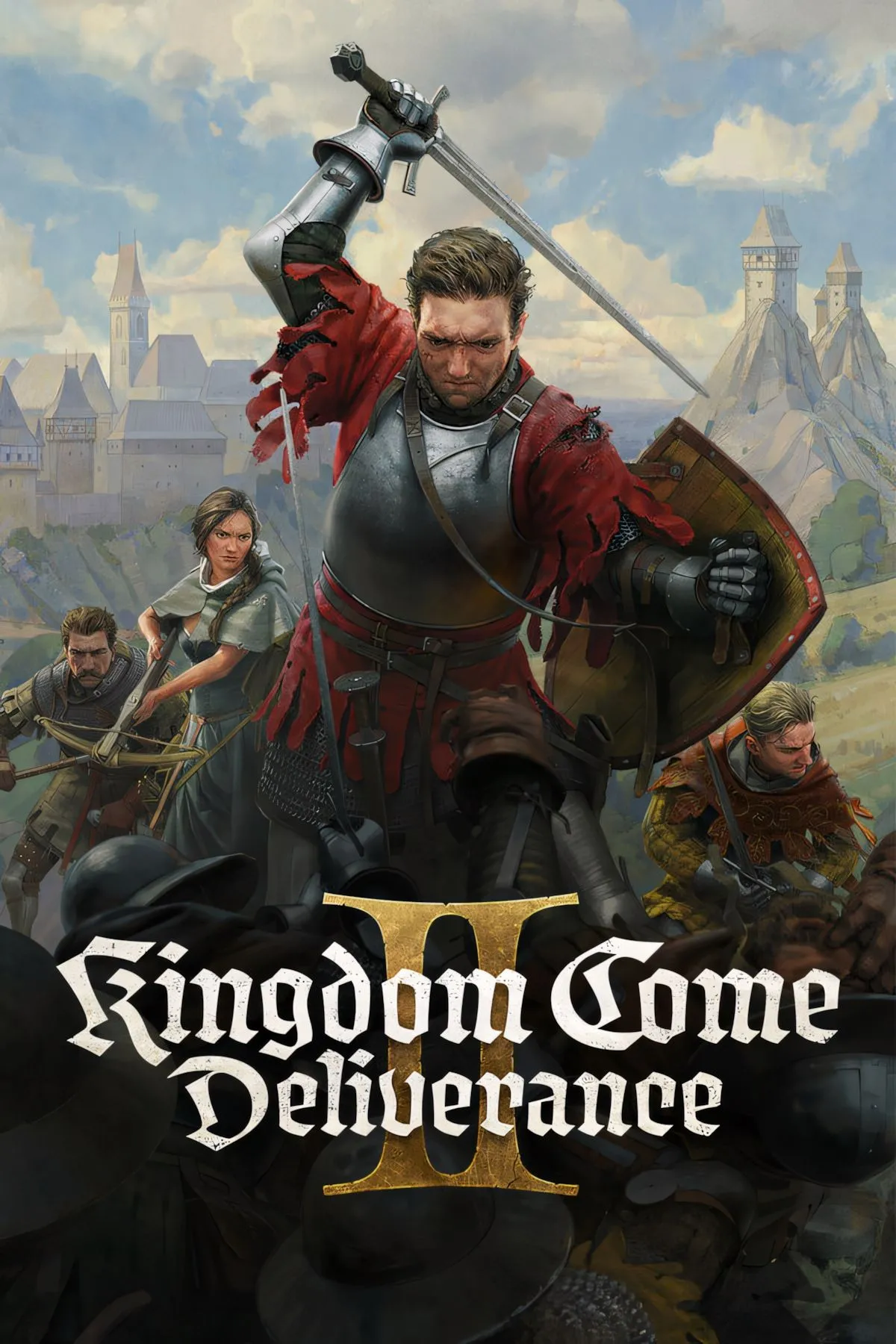 Bìa game Kingdom Come Deliverance 2 thể hiện nhân vật chính Henry trong bối cảnh trung cổ chân thực