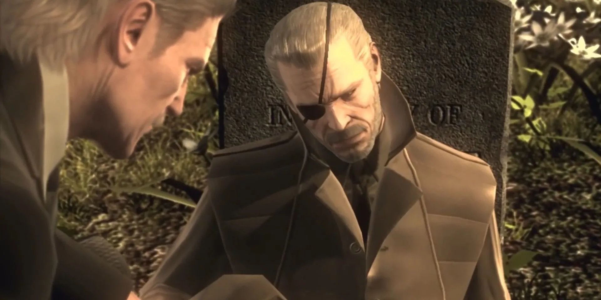 Big Boss và Snake tại nghĩa địa trong Metal Gear Solid 4