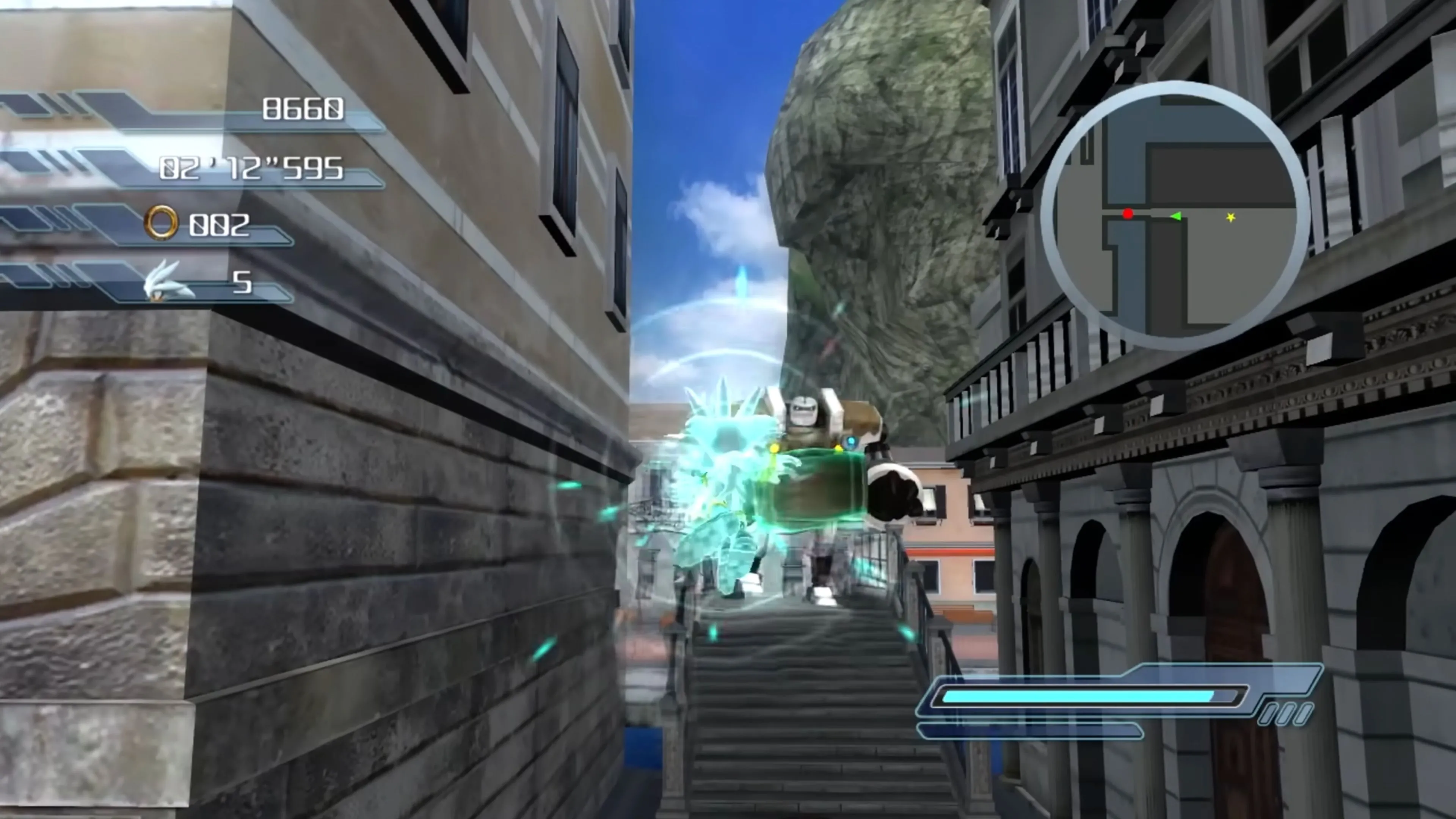 Các nhân vật chính của Sonic 2006 cùng xuất hiện trong một cảnh cuối game