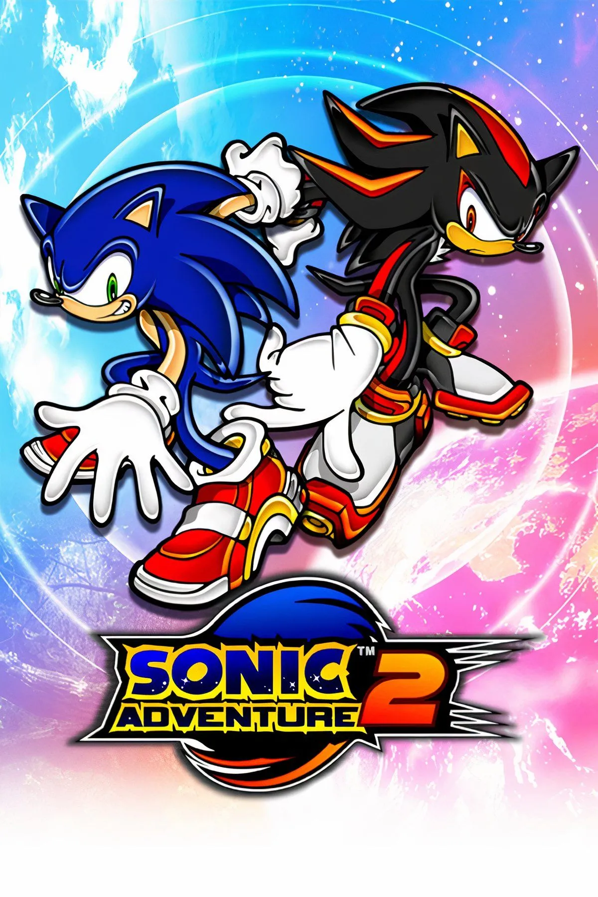 Các nhân vật chính của Sonic Adventure 2 trên bìa game
