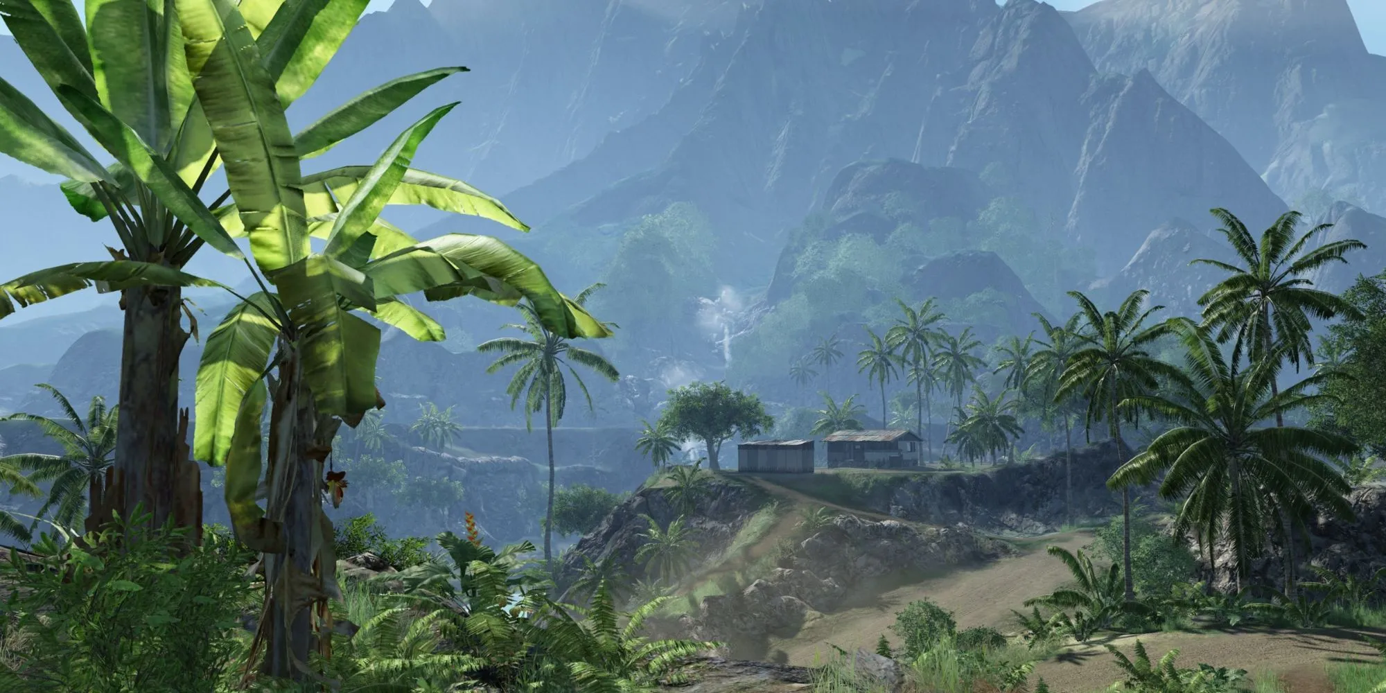 Cảnh chiến đấu trong rừng nhiệt đới chân thực của Crysis 2007 trên PC