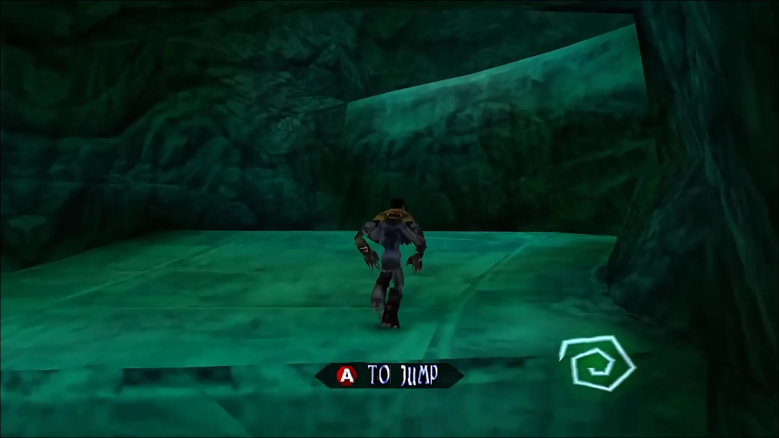 Cảnh game Legacy of Kain: Soul Reaver, thể hiện không gian u ám và kiến trúc độc đáo của The Abyss