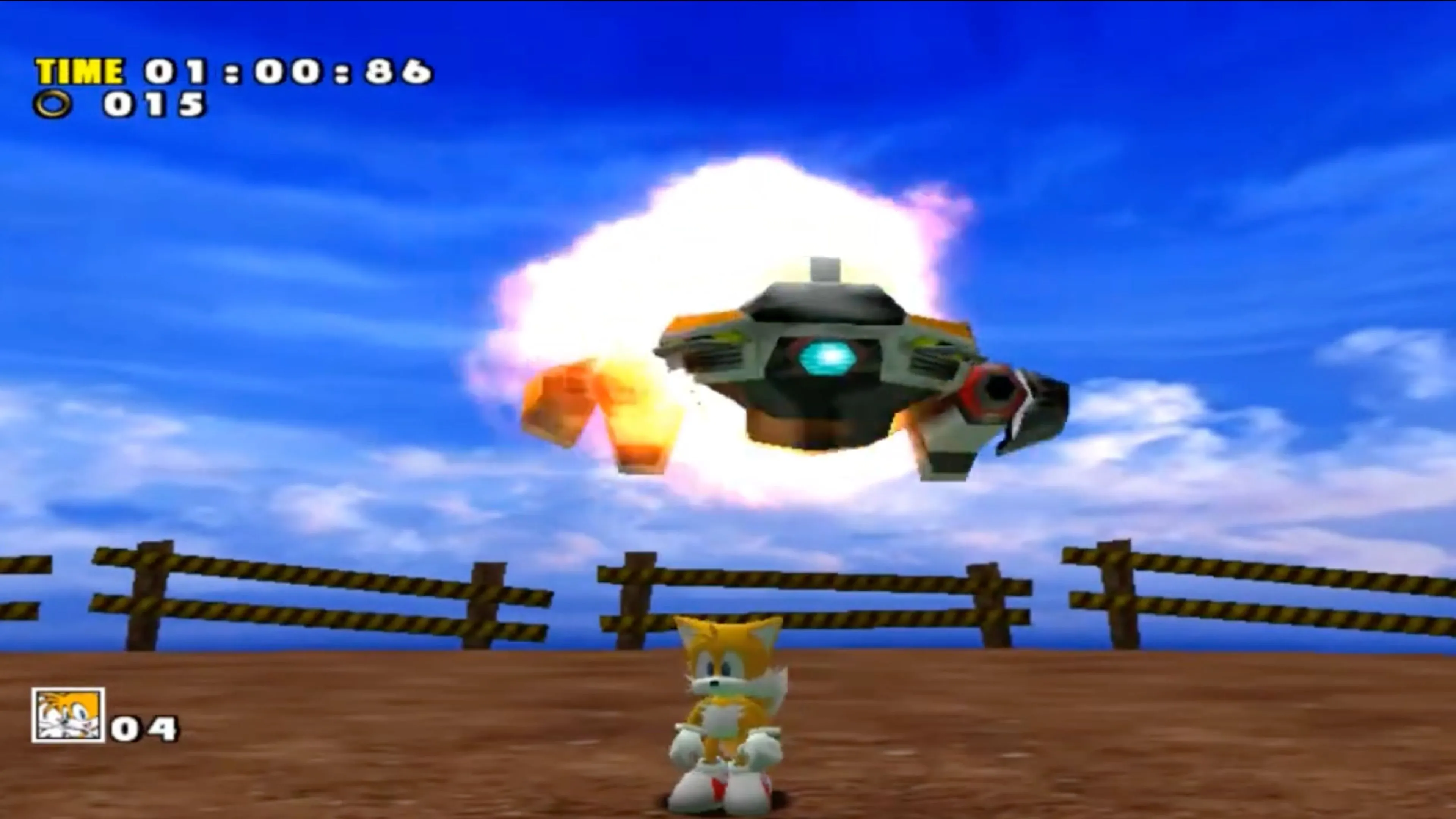 Cảnh Sonic và bạn bè đối mặt với hiểm nguy trong Sonic Adventure