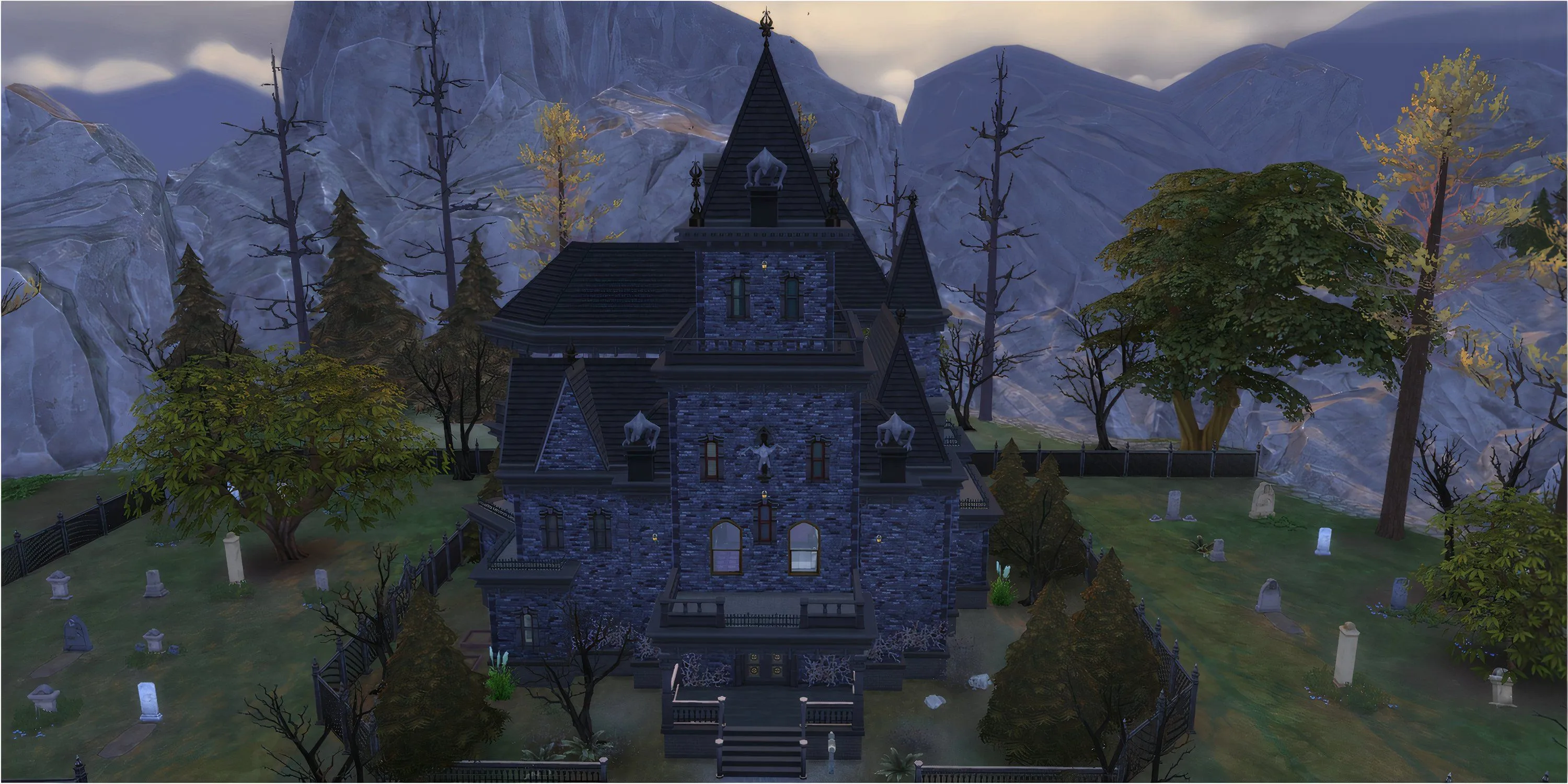 Dinh thự Straud Mansion ma mị, nơi ở của ma cà rồng trong The Sims 4 Forgotten Hollow