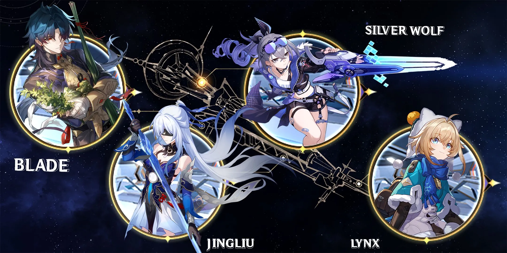 Đội hình kinh điển của Blade cùng Jingliu, Silver Wolf và Lynx trong Honkai Star Rail, tối ưu sát thương