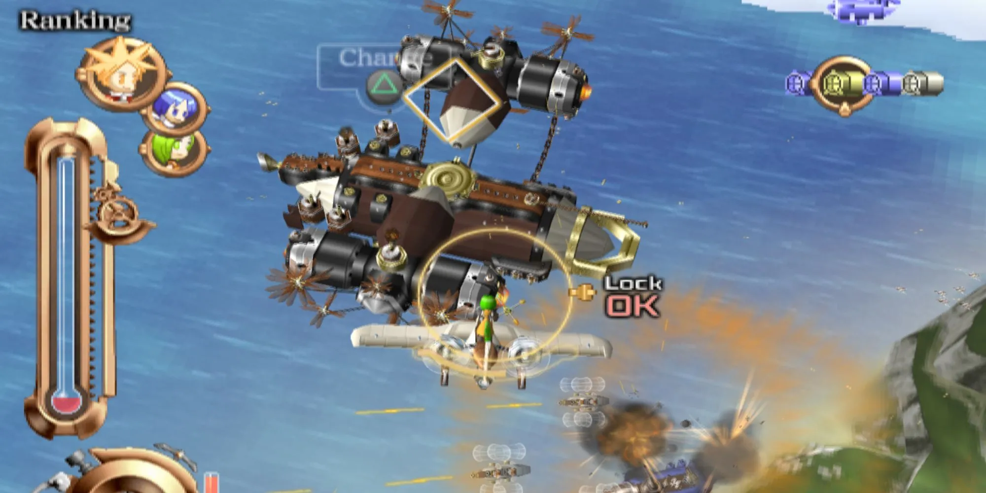 Gameplay hành động trên không của Skygunner