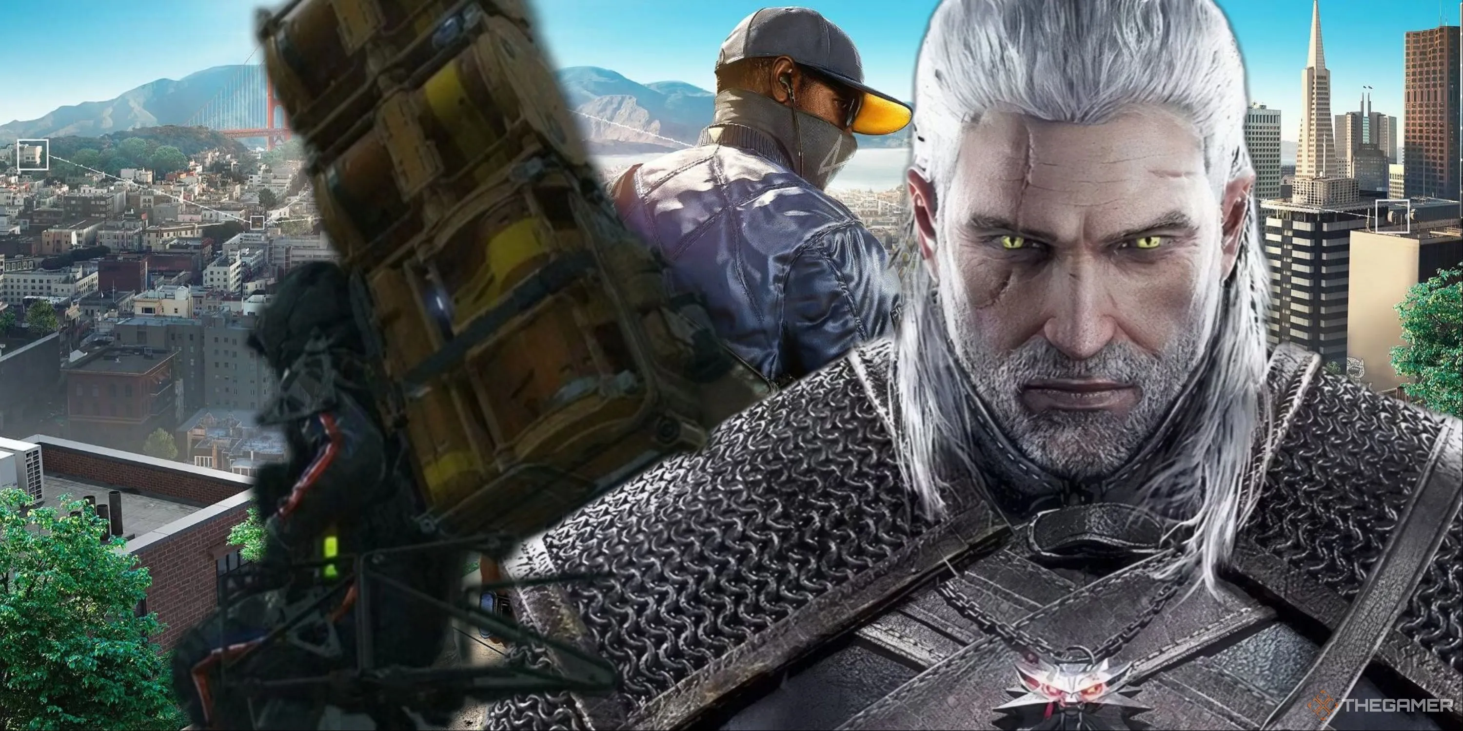 Geralt và Sam Porter Bridges minh họa cho những công việc game giả tưởng có thể trở thành hiện thực.