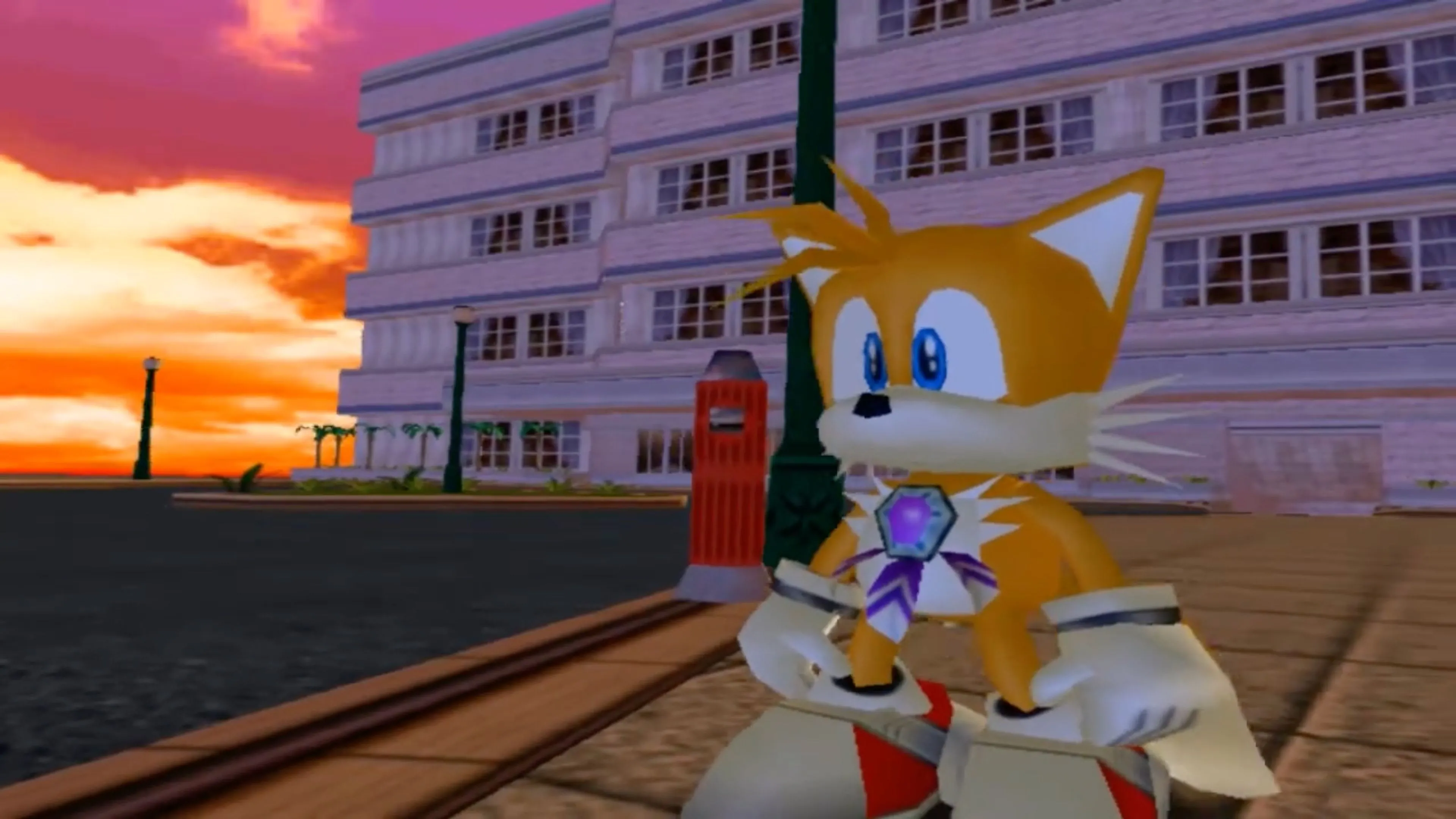 Giao diện chọn nhân vật trong Sonic Adventure với các biểu tượng quen thuộc