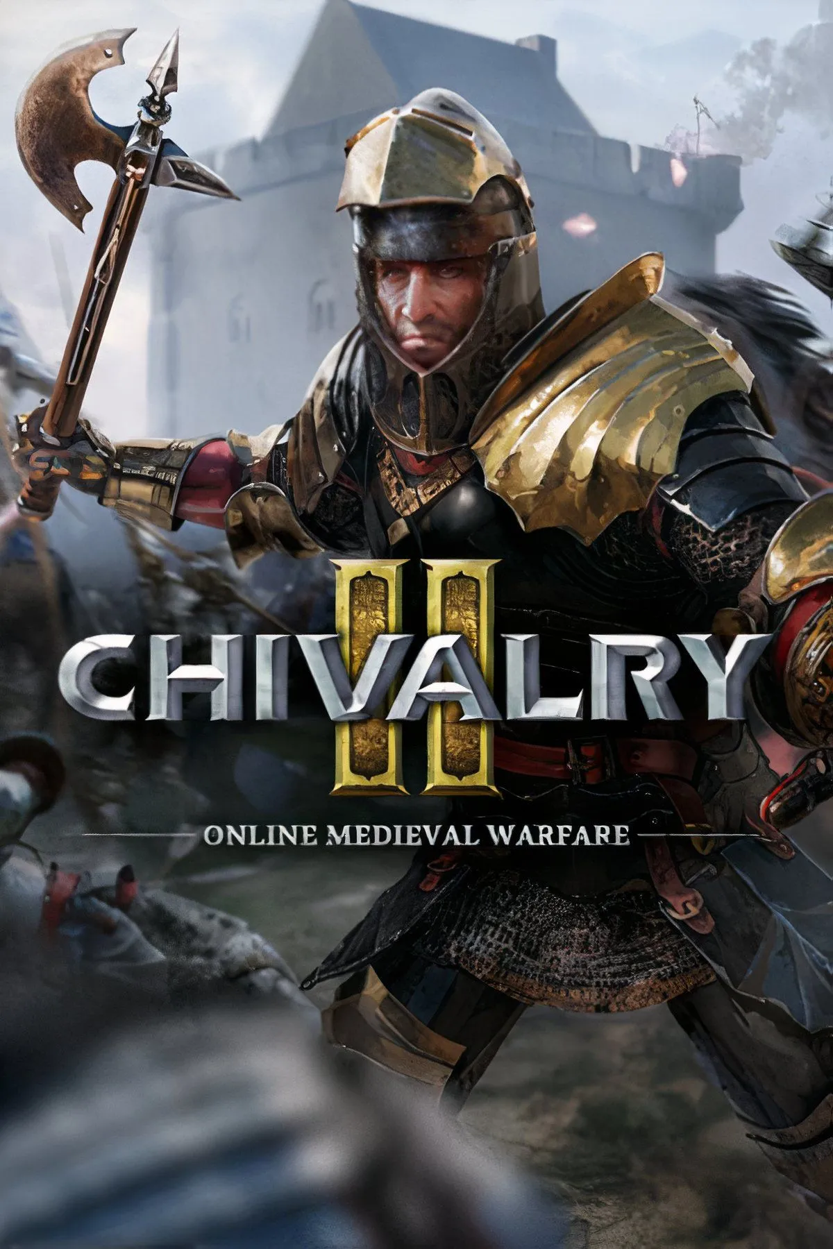 Hình ảnh bìa của Chivalry 2, tái hiện không khí chiến tranh thời trung cổ